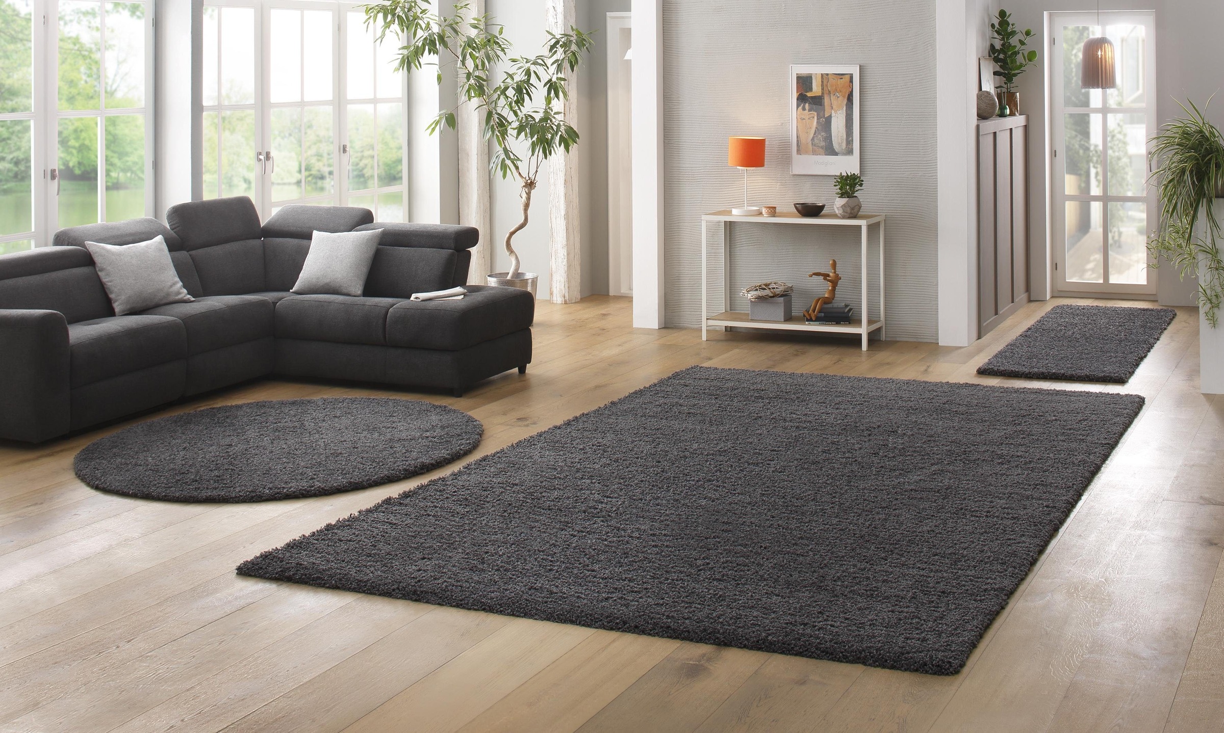 7. Bild von Home affaire Hochflor-Teppich »Viva«, rechteckig, Uni Farben, einfarbig, besonders weich und kuschelig