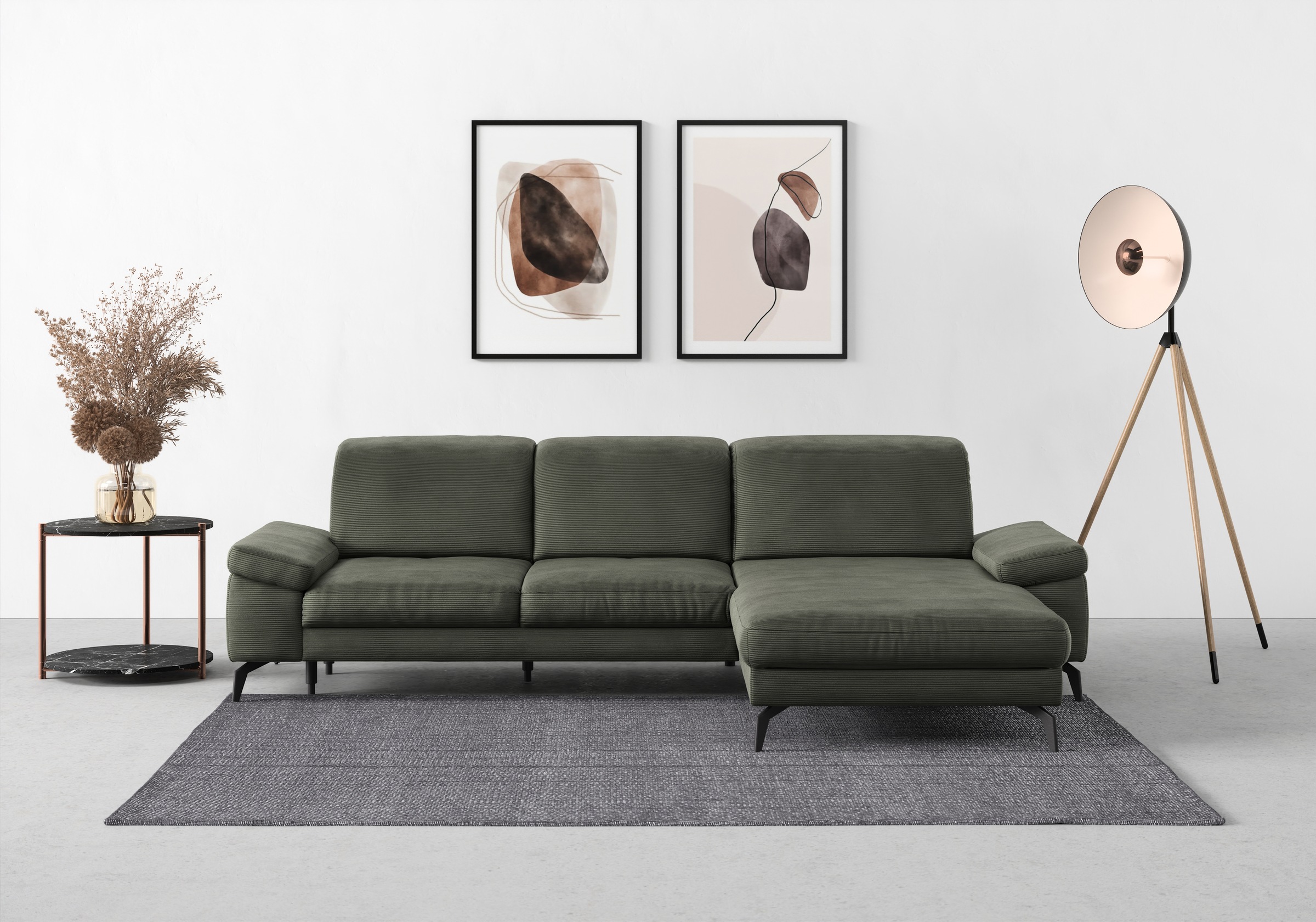 sit&more Ecksofa »Cabana L-Form« Recamiere, wahlweise mit Sitztiefen-, Arml günstig online kaufen