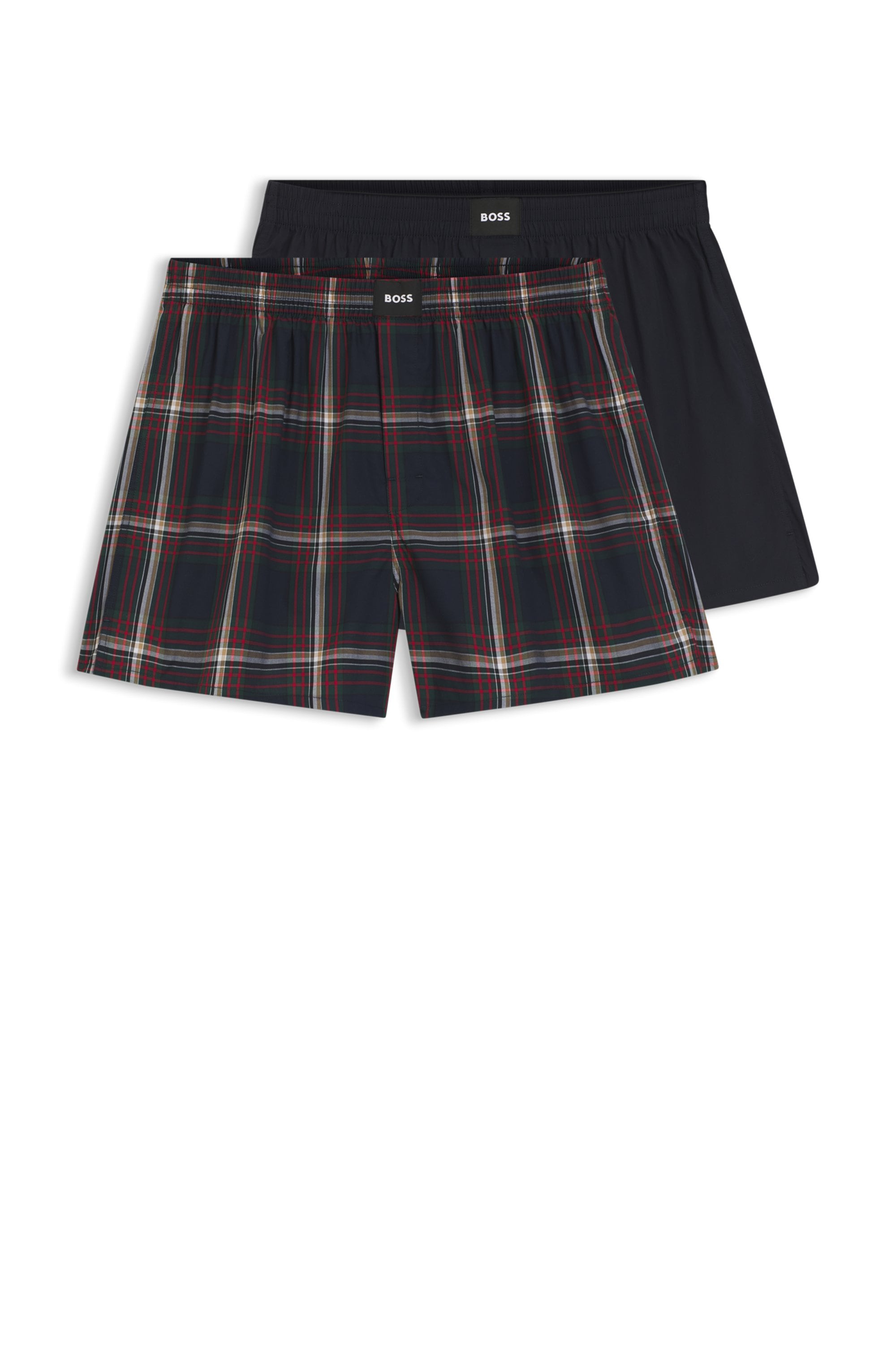 BOSS Boxer »2P Boxer S. CW Peach« Packung, 2er, 2 Stk. mit BOSS Logopatch auf dem Bund