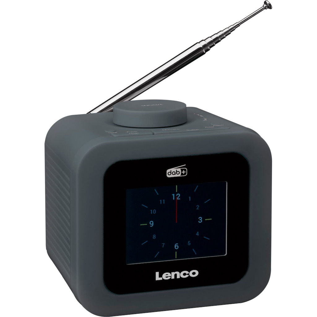 Lenco Digitalradio (DAB+) »CR-620 FM-/DAB+ Radiowecker«, (FM-Tuner)