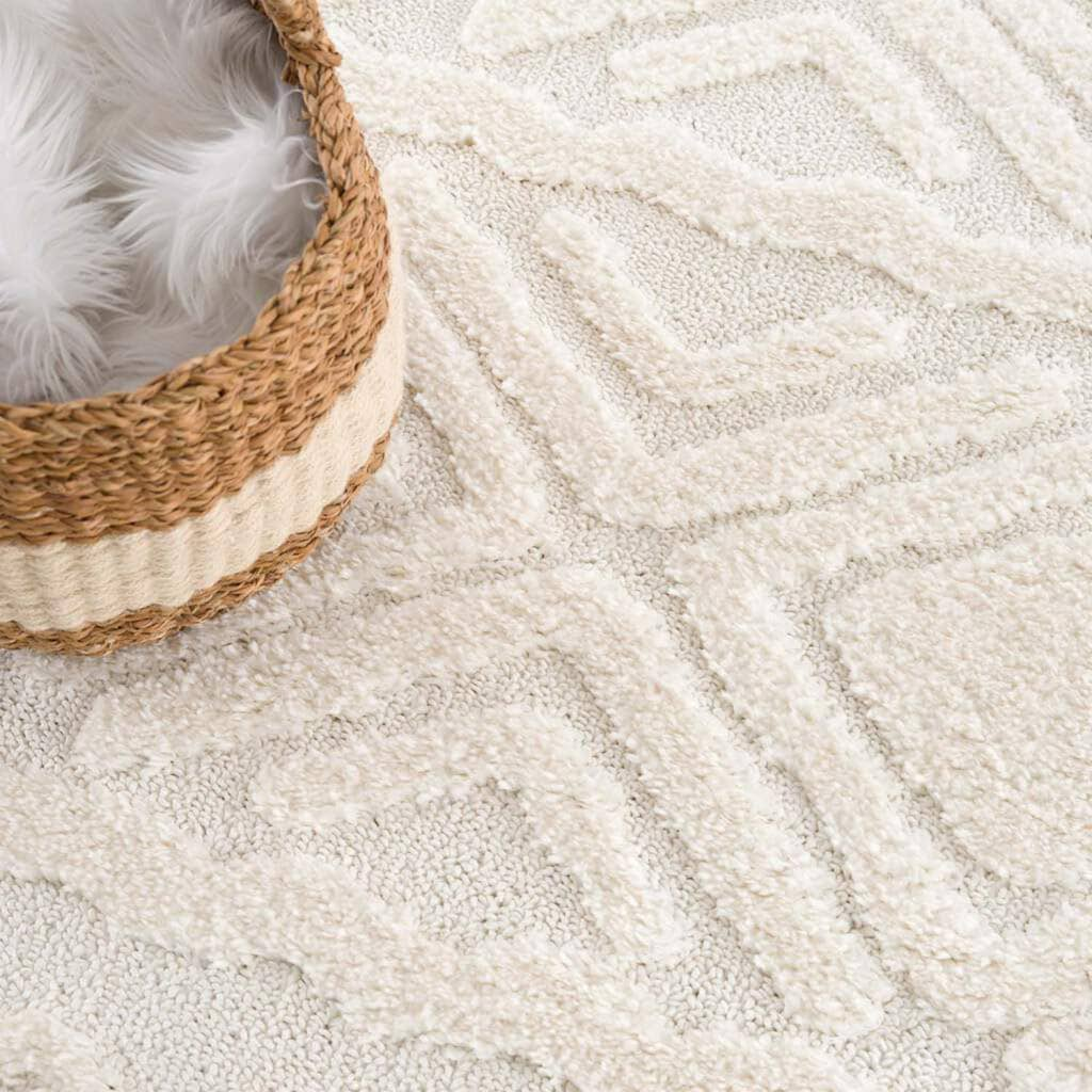 Carpet City Hochflor-Teppich »Focus 3382, Boho-Style«, rechteckig, besonders weich, Hoch Tief Struktur, Wohnzimmer, auch als Läufer