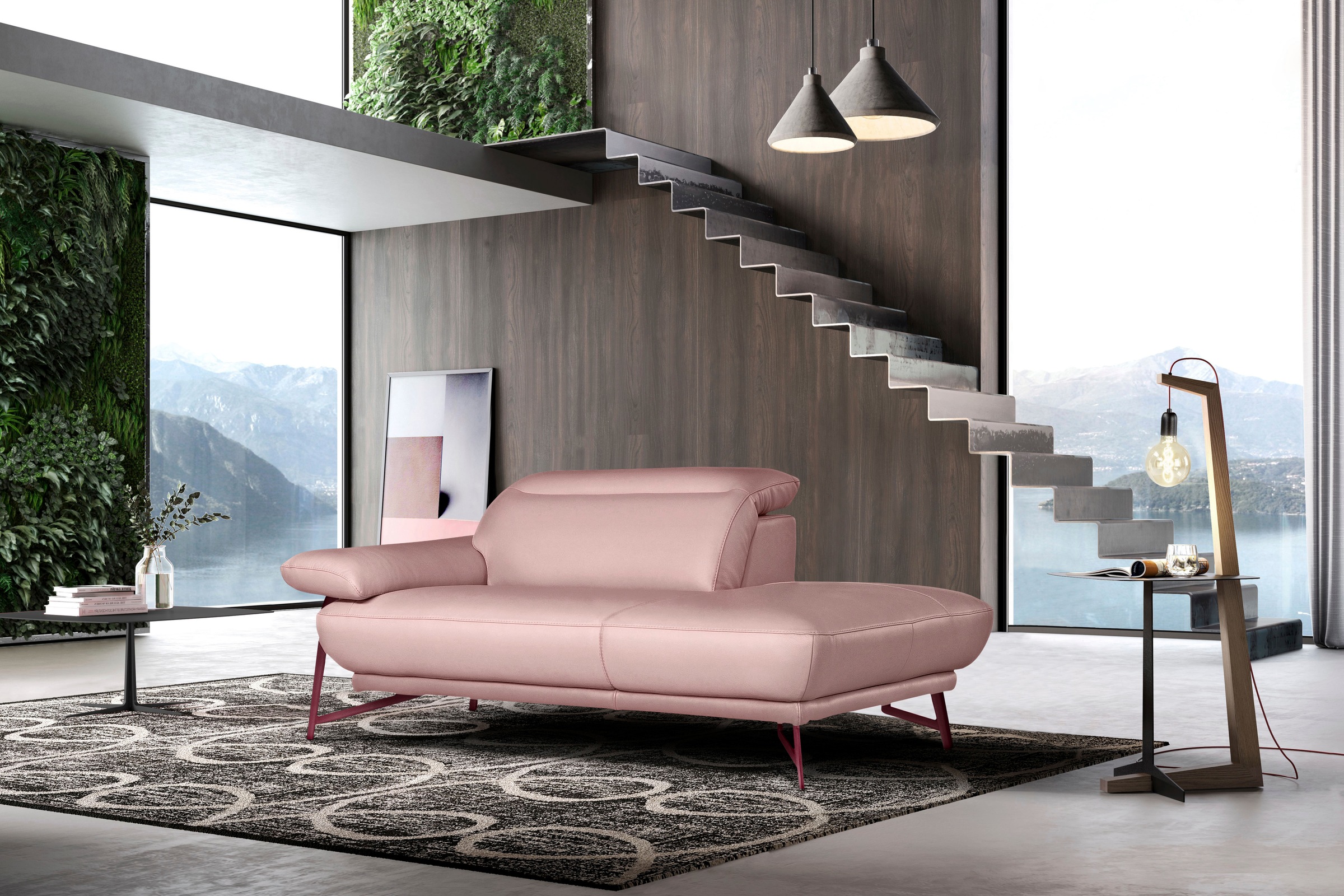 Egoitaliano Ottomane "Anais, Designsofa mit hohem Sitzkomfort, Designfuß", günstig online kaufen