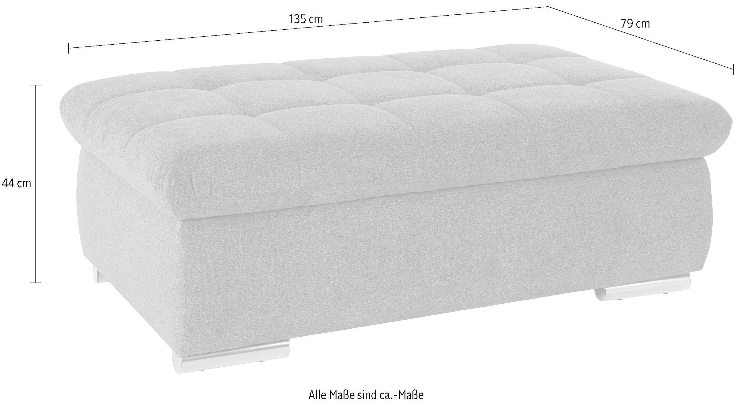 DOMO collection Hocker »Mona«, mit Stauraumfach