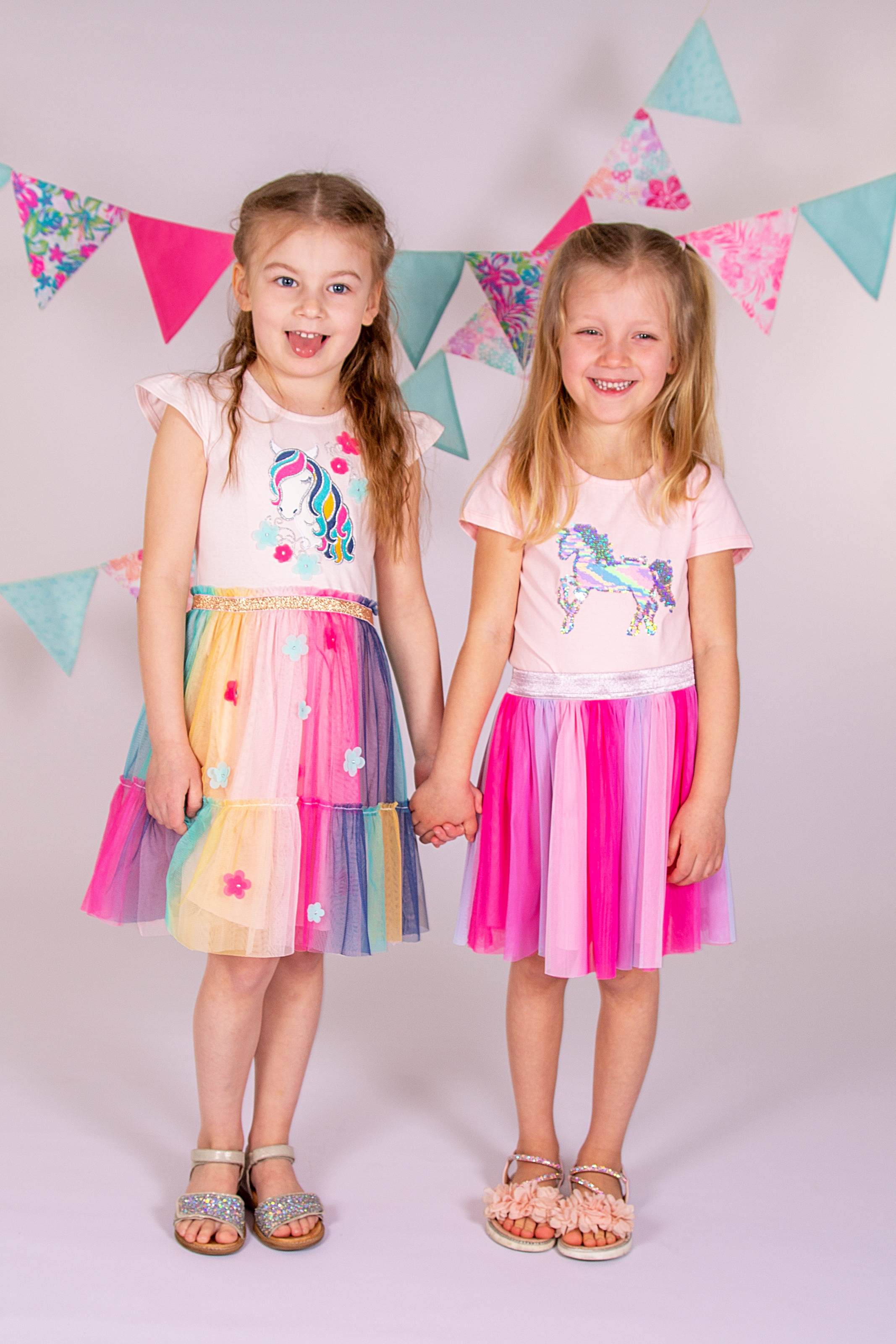 happy girls Tüllrock