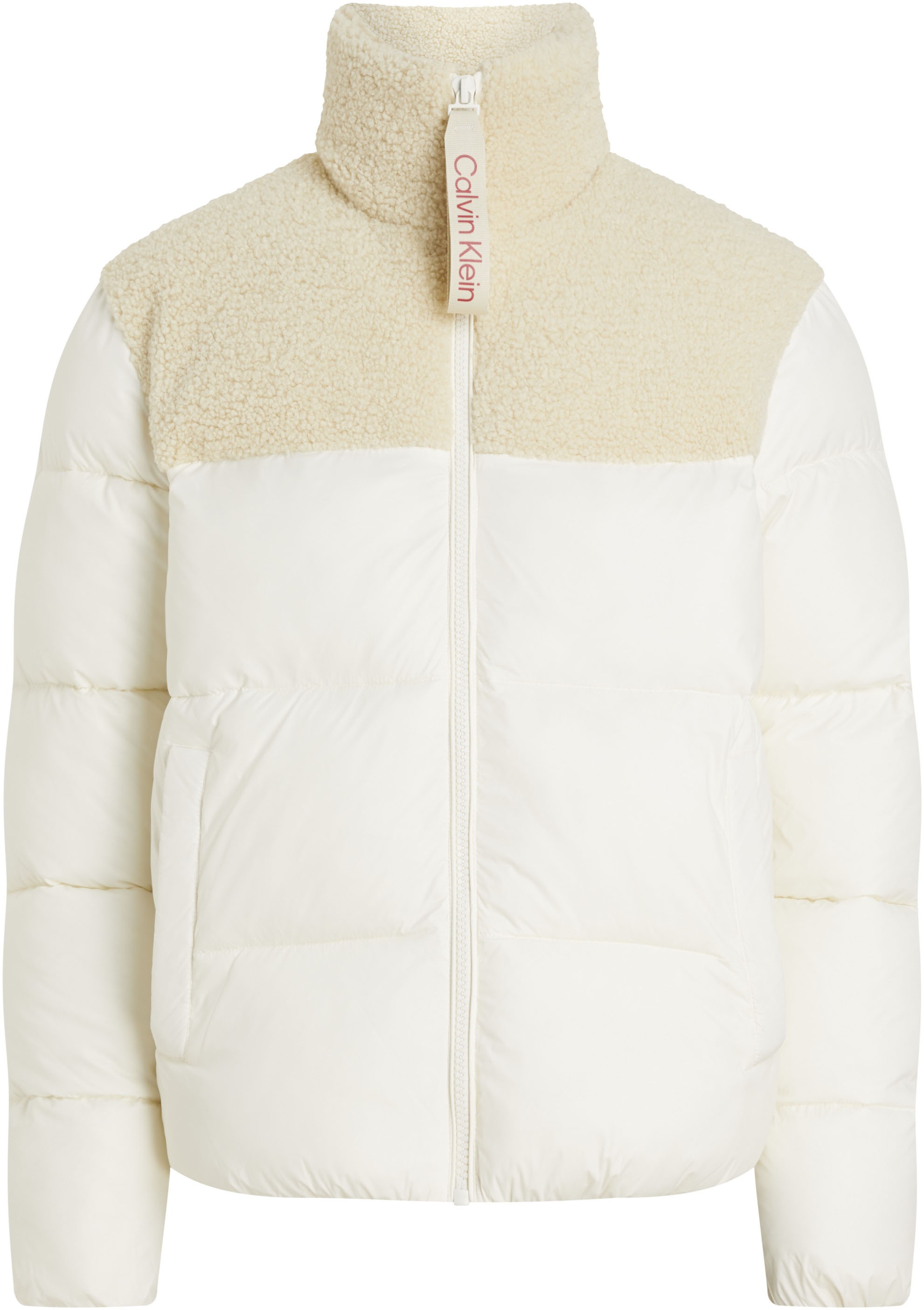 Calvin Klein Jeans Outdoorjacke »SHERPA PUFFER JACKET«, mit Logoschriftzug