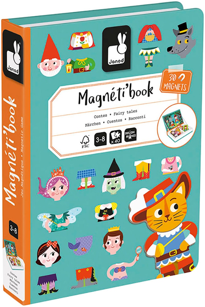 Janod Lernspielzeug »Magnetbuch - Märchen«, FSC® - schützt Wald