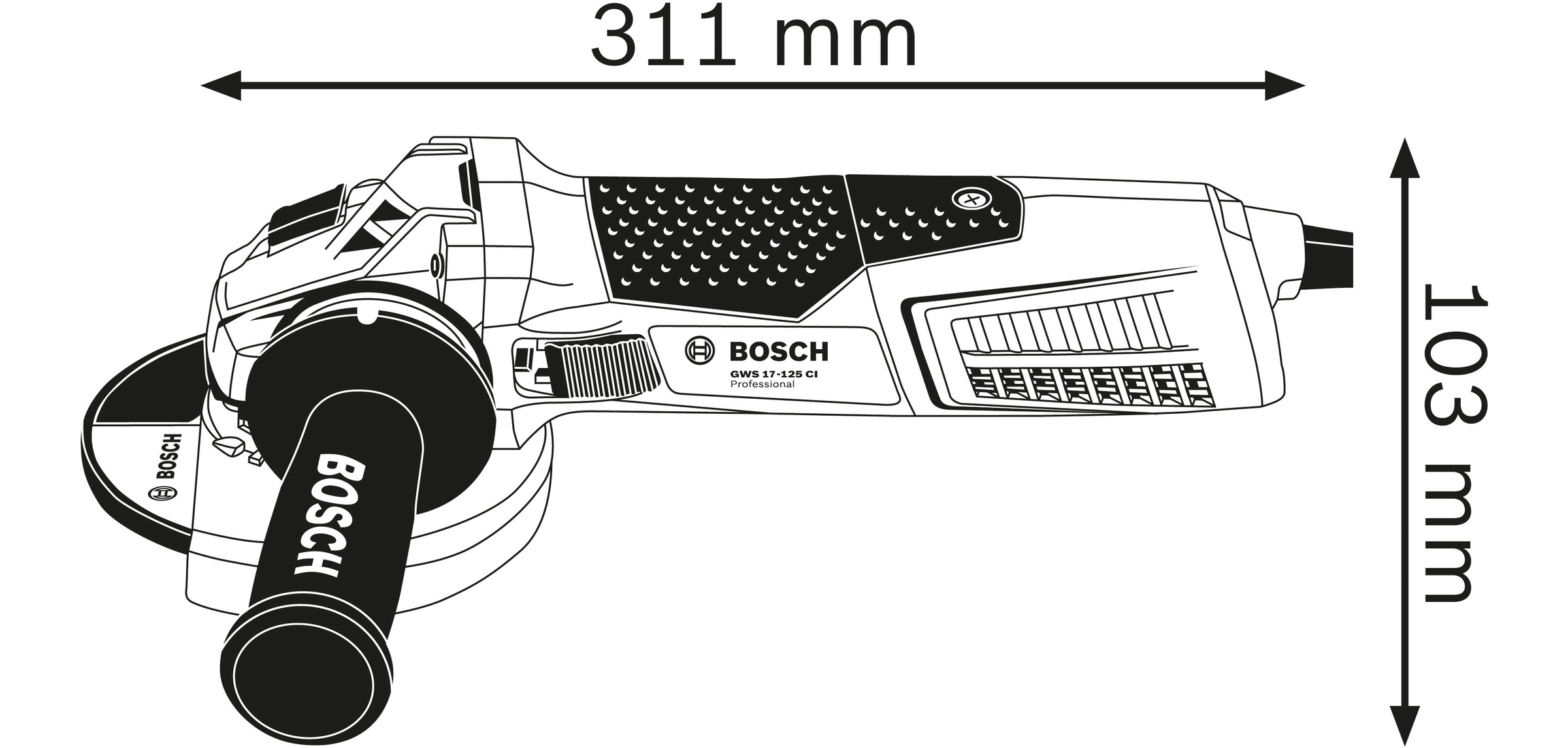 Bosch Professional Winkelschleifer »»GWS 19-125 CIE PROFESSIONAL««