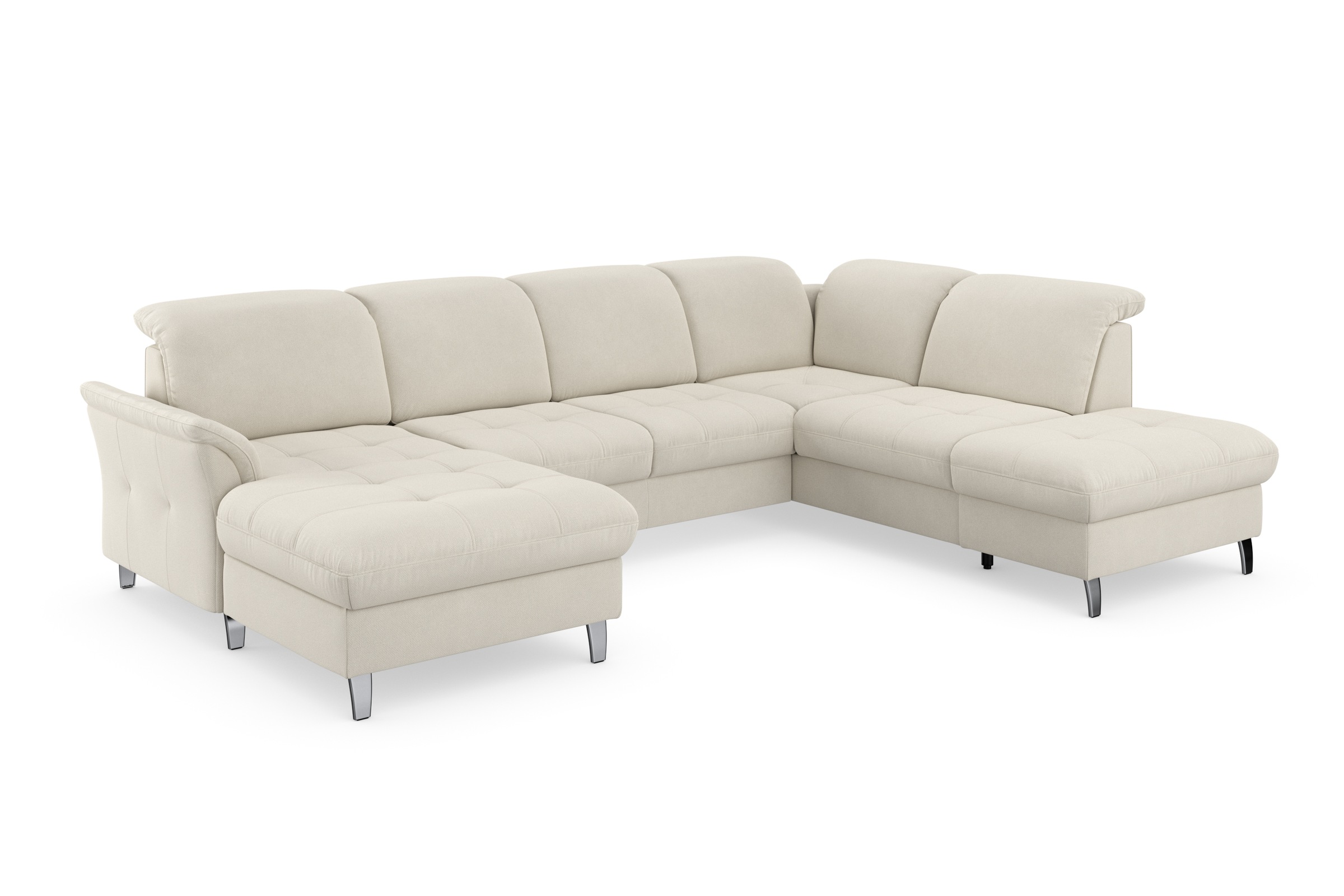 sit&more Wohnlandschaft »Maggiore U-Form«, wahlweise mit Kopfteilverstellung, Bettfunktion und Stauraum