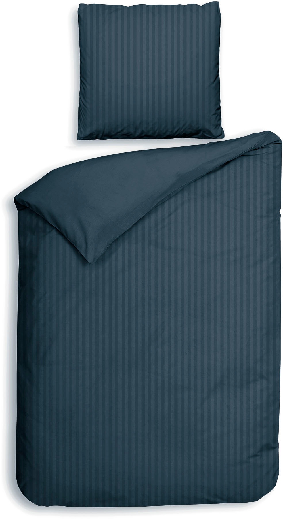 Heckett & Lane Bettwäsche »Banda« 2 Stk. tlg. hochwertiges Mako-Satin, Stre günstig online kaufen