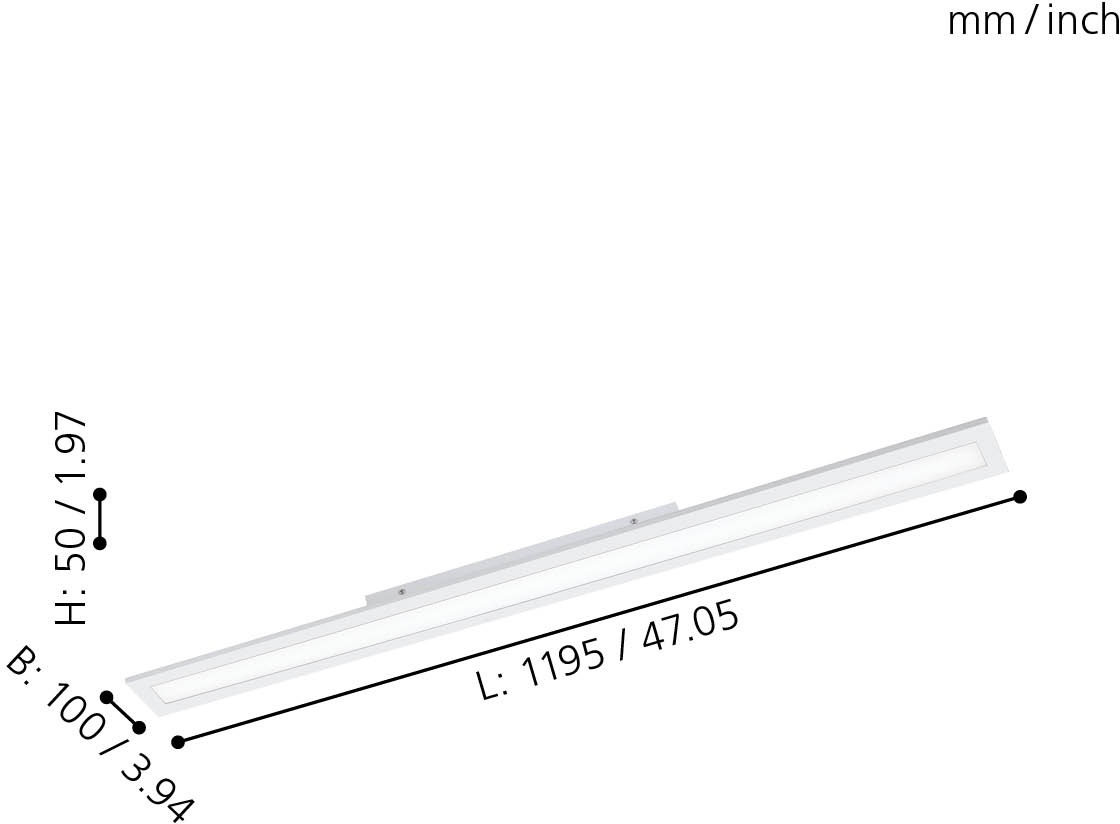 EGLO Deckenleuchte »SALOBRENA-A«, 1 flammig, Leuchtmittel LED-Board   LED f günstig online kaufen
