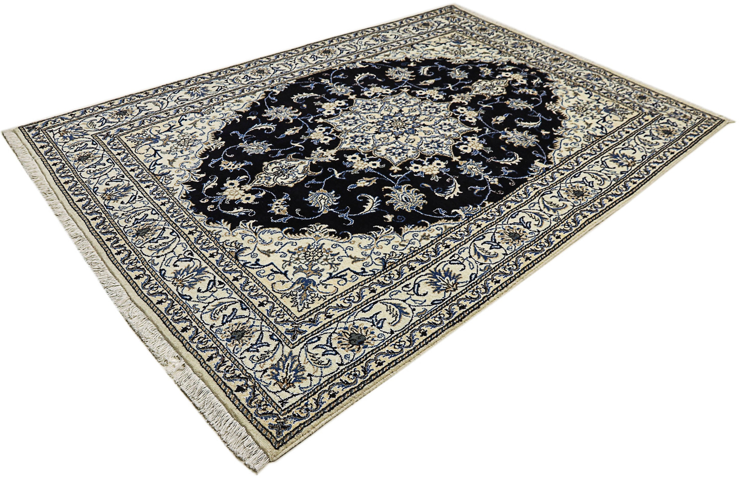 morgenland Orientteppich »Perser - Nain - 240 x 166 cm - dunkelblau«, recht günstig online kaufen