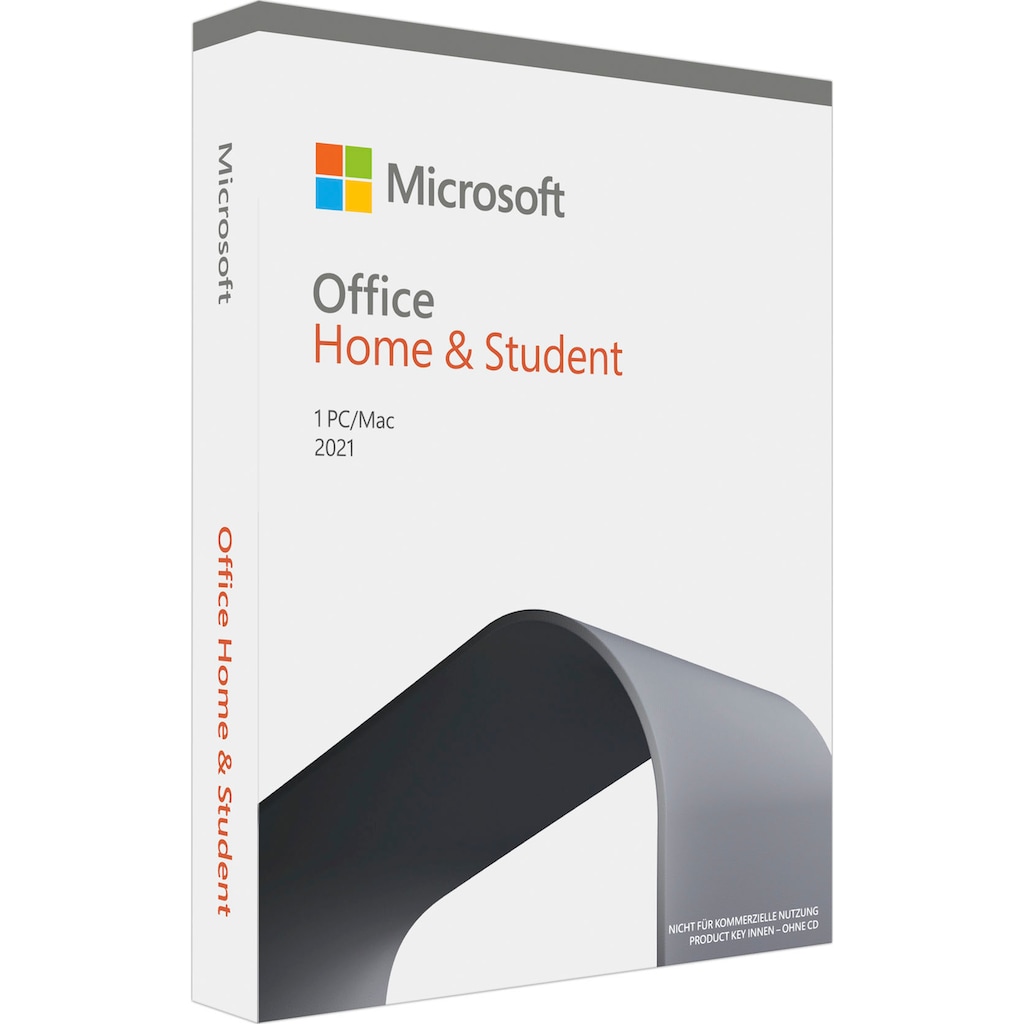 Microsoft Officeprogramm »original Microsoft Office Home & Student 2021 für 1 PC/Mac,«, Klassische Office-Apps, Product Key in Box