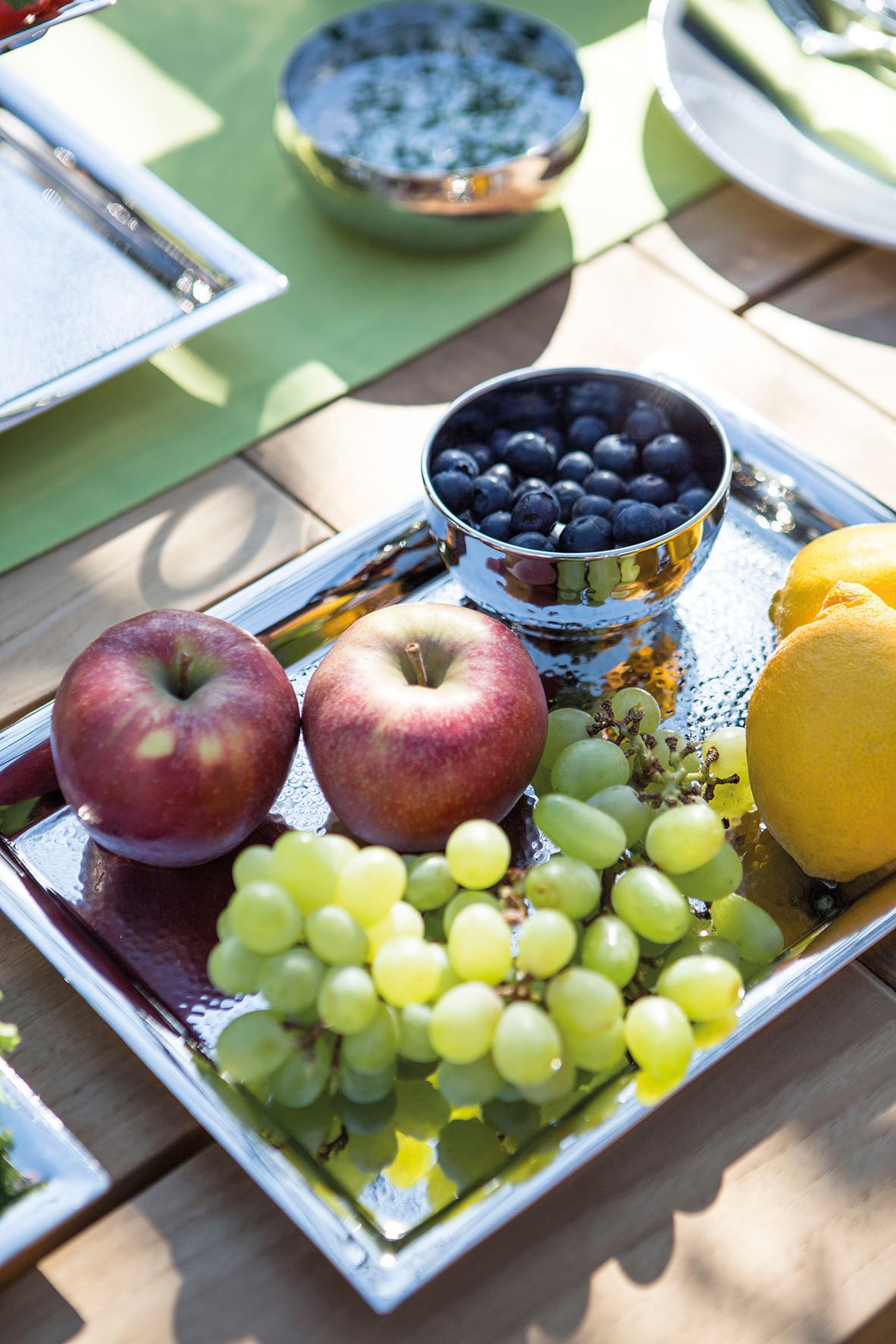 Fink Tablett »NAGANO, mit feiner Hammerschlagstruktur« gehämmert, rechtecki günstig online kaufen