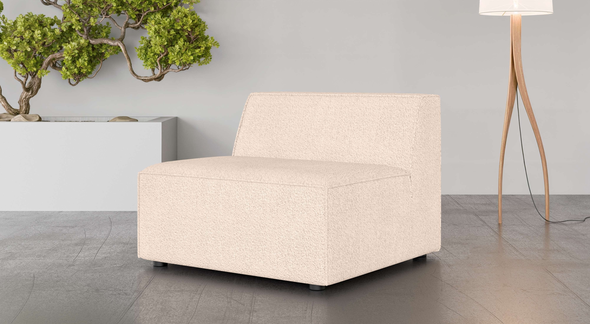 INOSIGN Sessel »Bequemer Sessel Cavan, Maße B/T/H: 90/90/72 cm«, ohne Armle günstig online kaufen