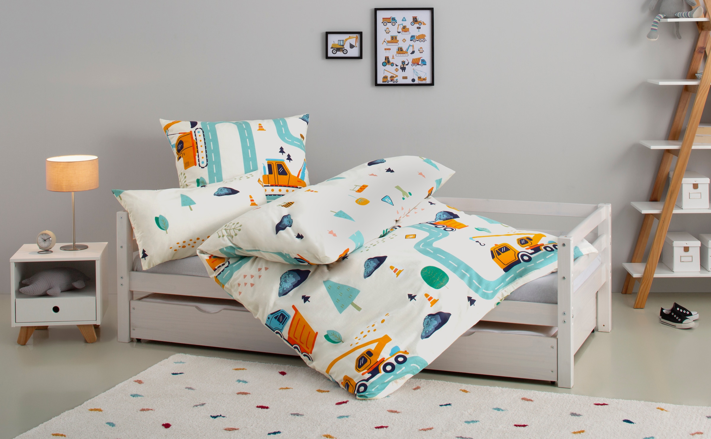 Lüttenhütt Kinderbettwäsche »CUDDLEE«, in vielen Designs: Dino,Einhorn,Welt günstig online kaufen