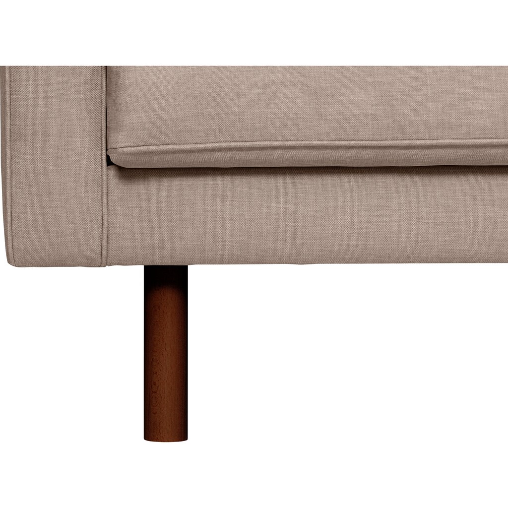 GEPADE 3-Sitzer, Breite 200 cm, inkl. Kissenrollen, mit wengefarbenen Holzfüße
