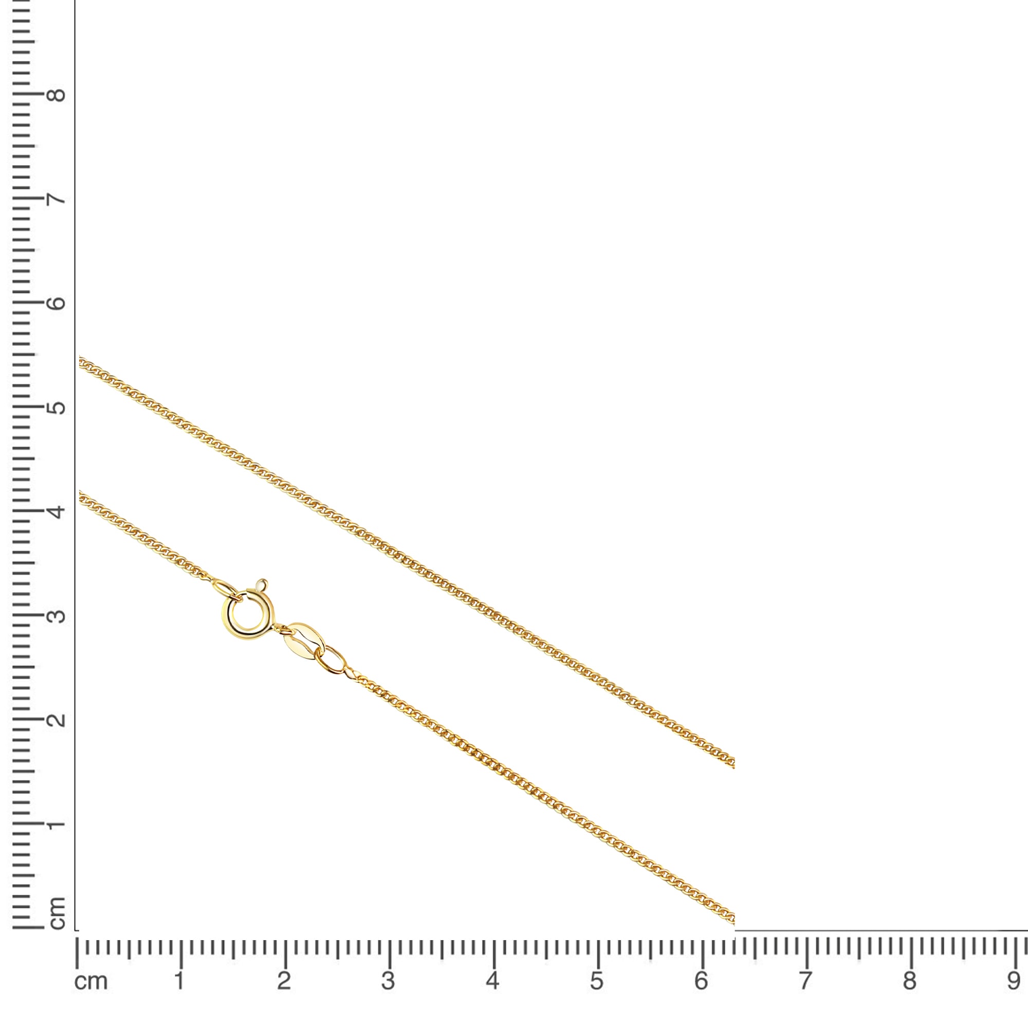 Vivance Collierkettchen »925 Sterling Silber vergoldet Panzerkette 50cm«