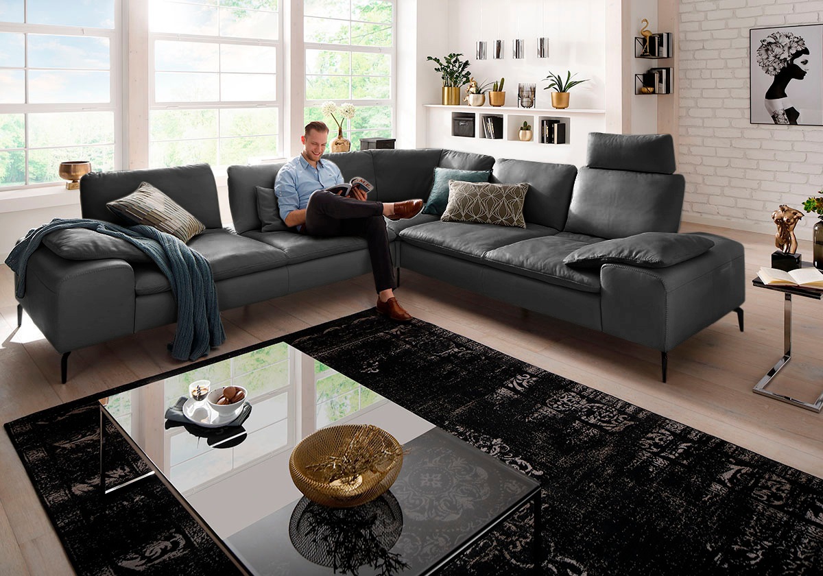 W.SCHILLIG Ecksofa »valentinoo, Designsofa, elegant und bequem, L-Form«, (Set), mit Sitztiefenverstellung, Breite 318 cm