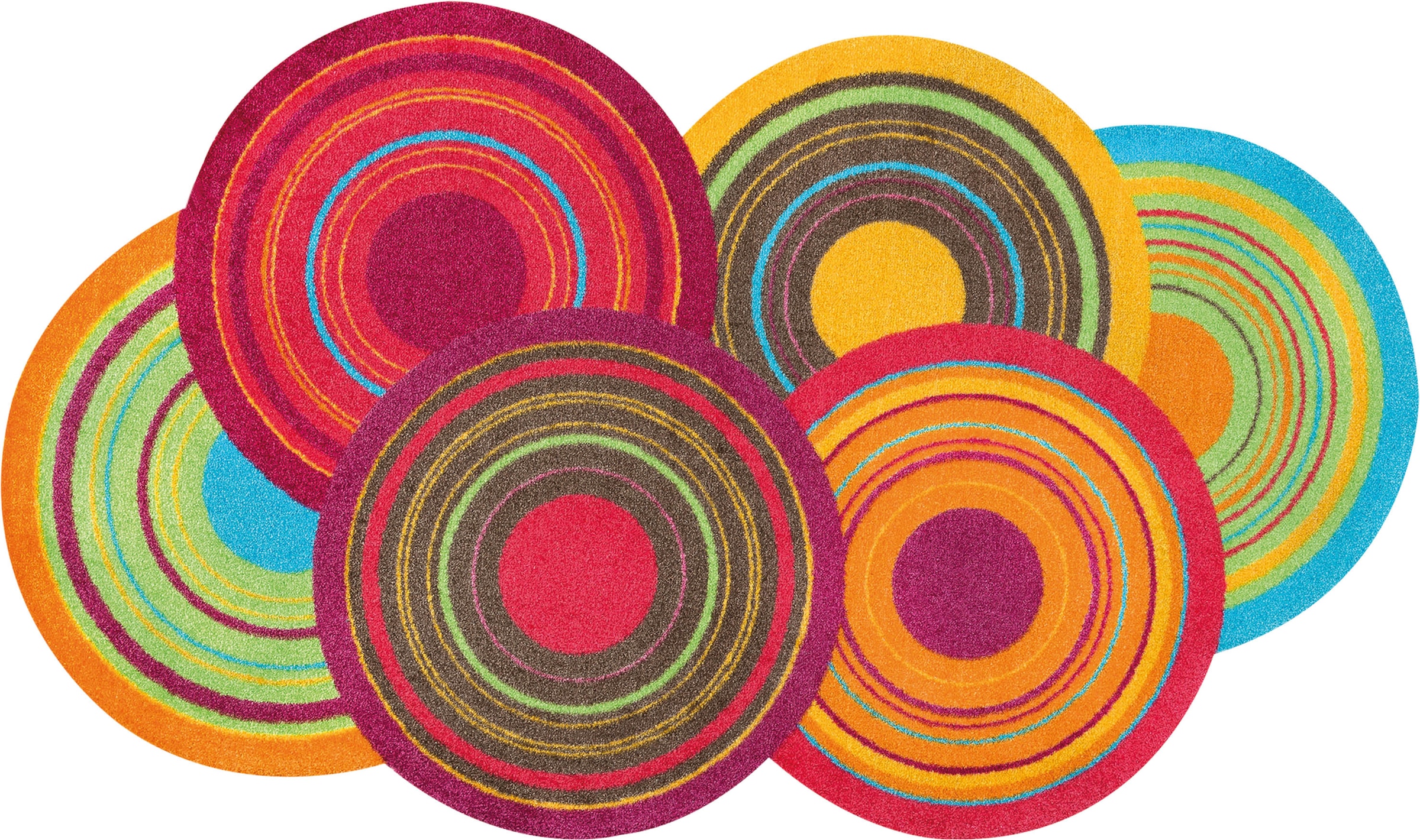 wash+dry by Kleen-Tex Teppich »Cosmic Colours« stufenförmig 9 mm Höhe rutschhemmend, waschbar, Wohnzimmer