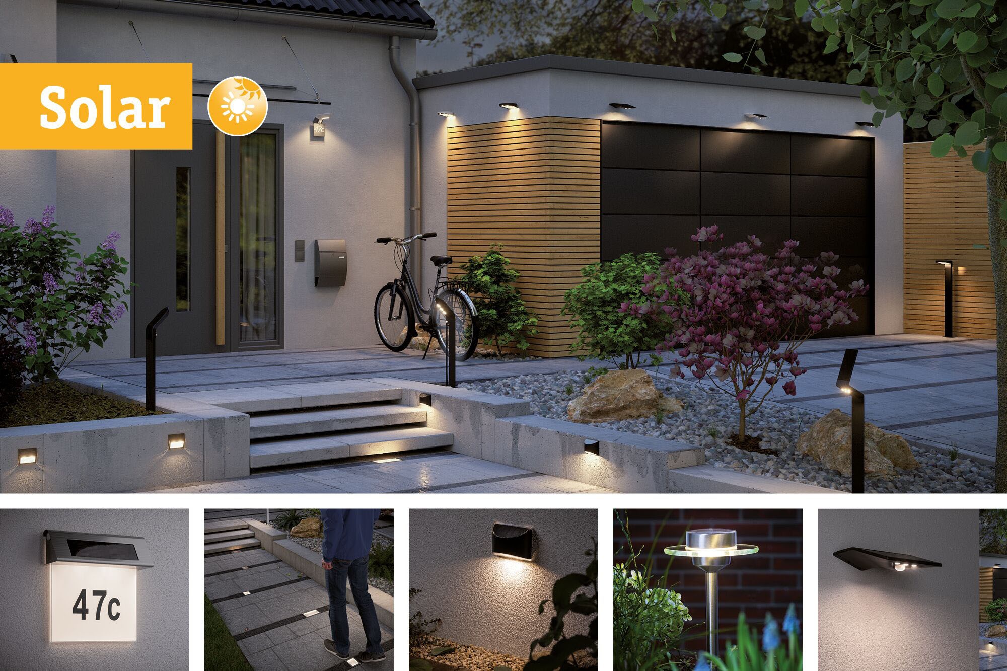 Paulmann LED Pollerleuchte »Soley«, 3 flammig-flammig, LED-Board, Outdoor  Solar ZigBee online kaufen