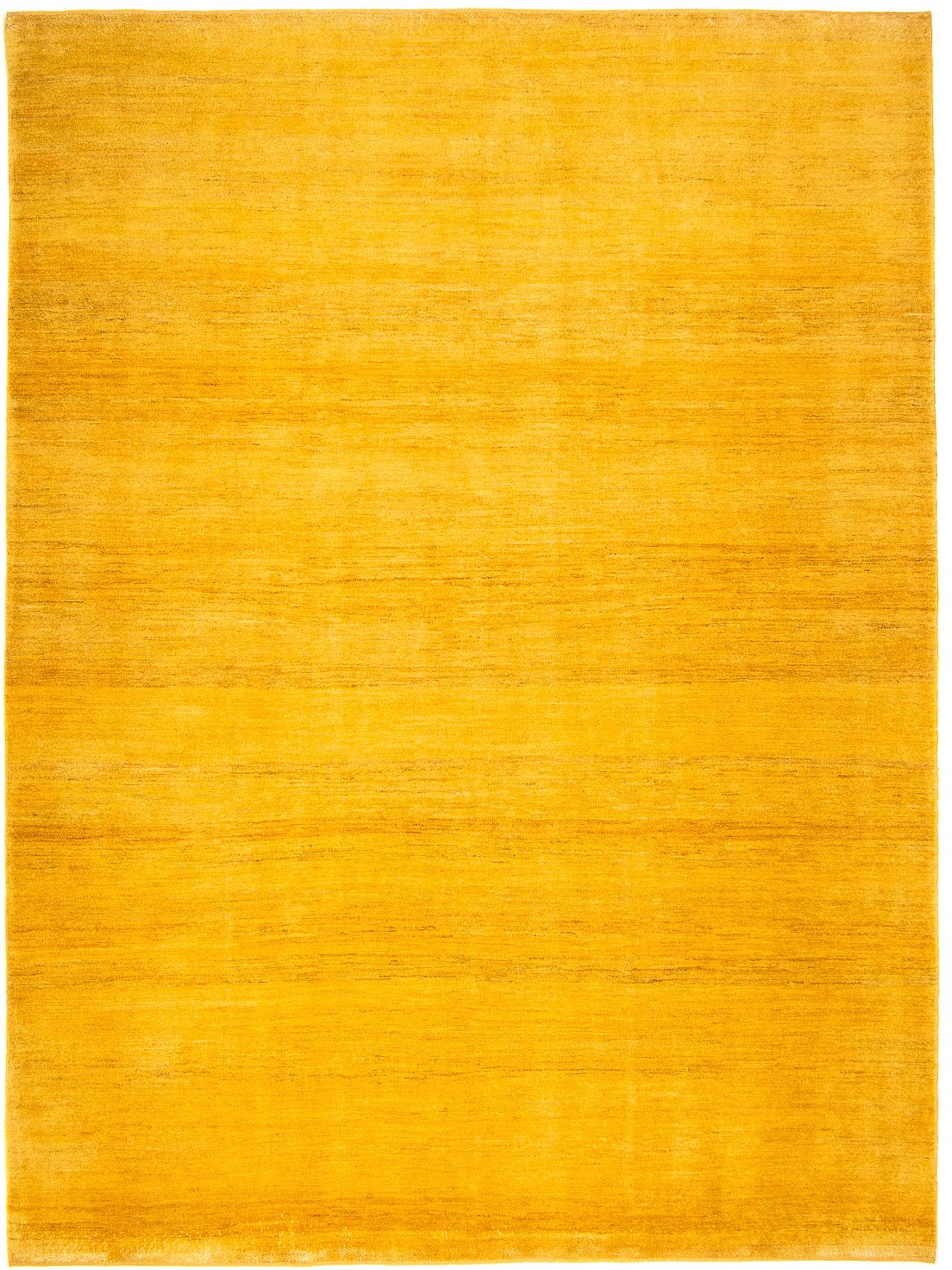 morgenland Wollteppich »Gabbeh - Perser - 344 x 246 cm - gold«, rechteckig, günstig online kaufen