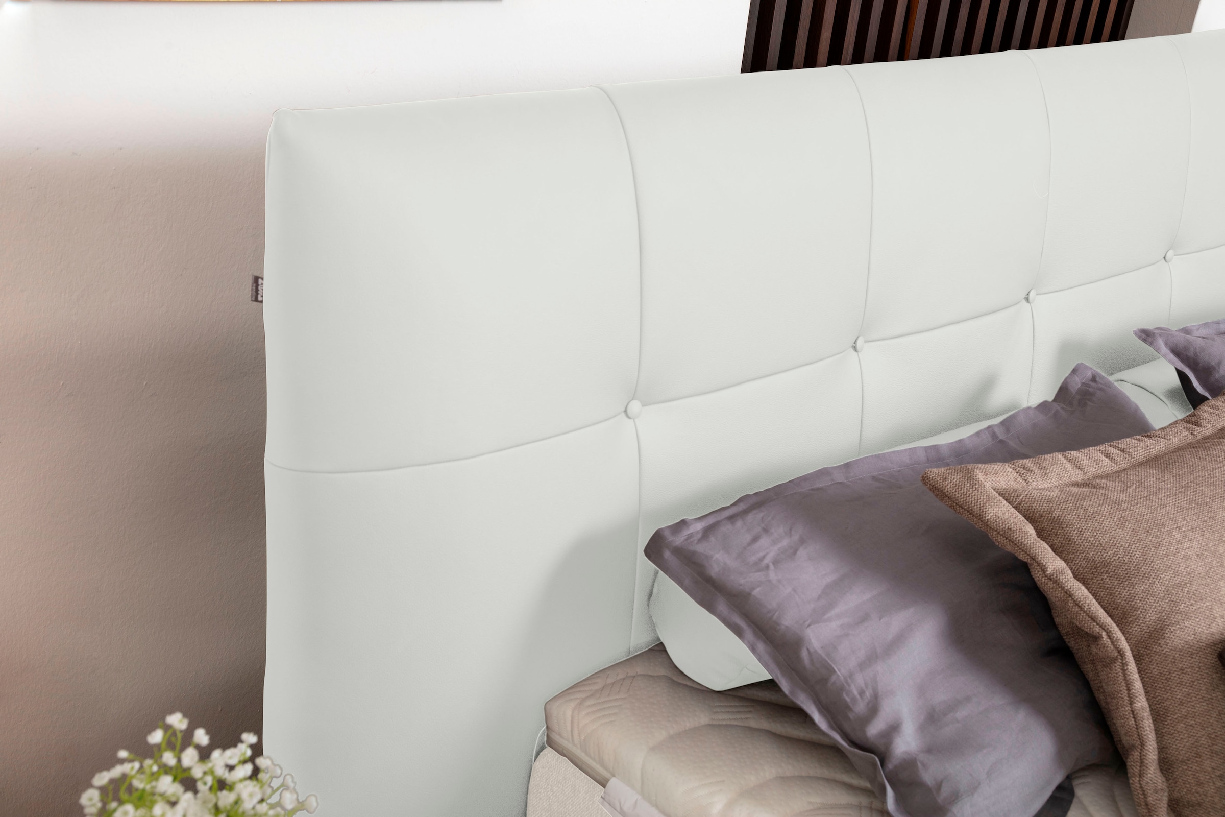 alina Boxspringbett »Luella«, ADA trendline Boxspringbett, inkl. Matratze und Viscoschaum-Topper