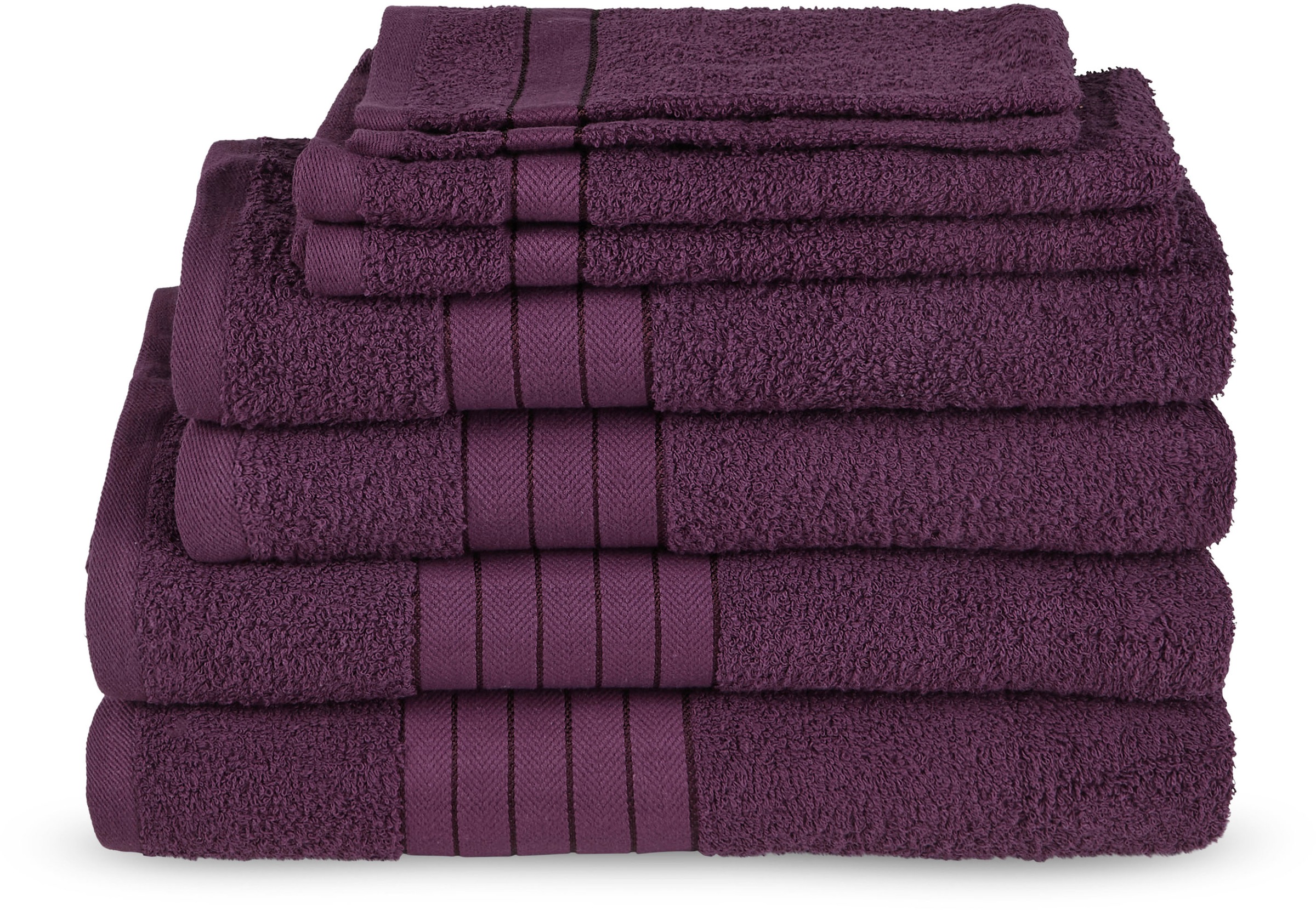good morning Handtuch Set »Uni«, (Set, 8 St., 2 Stück 70x140 cm-2 Stück 50x günstig online kaufen