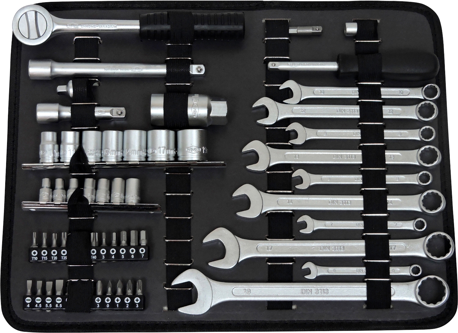 FAMEX Werkzeugset »759-63«, 125-tlg., Werkzeugkoffer jetzt %Sale mit Werkzeug im