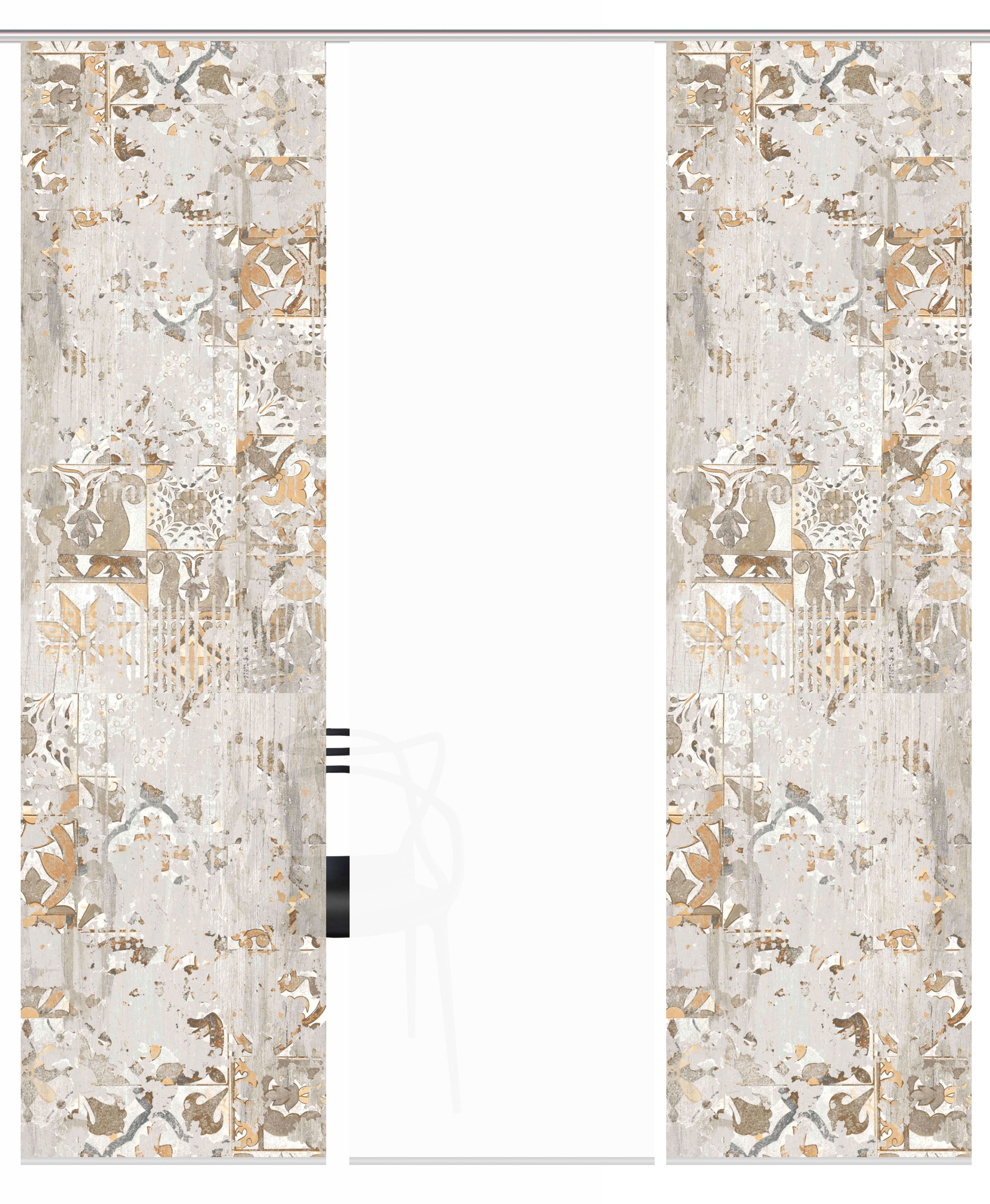 HOME WOHNIDEEN Schiebegardine »HOLNY 3er SET« Paneelwagen 3 Stk. tlg. Schie günstig online kaufen