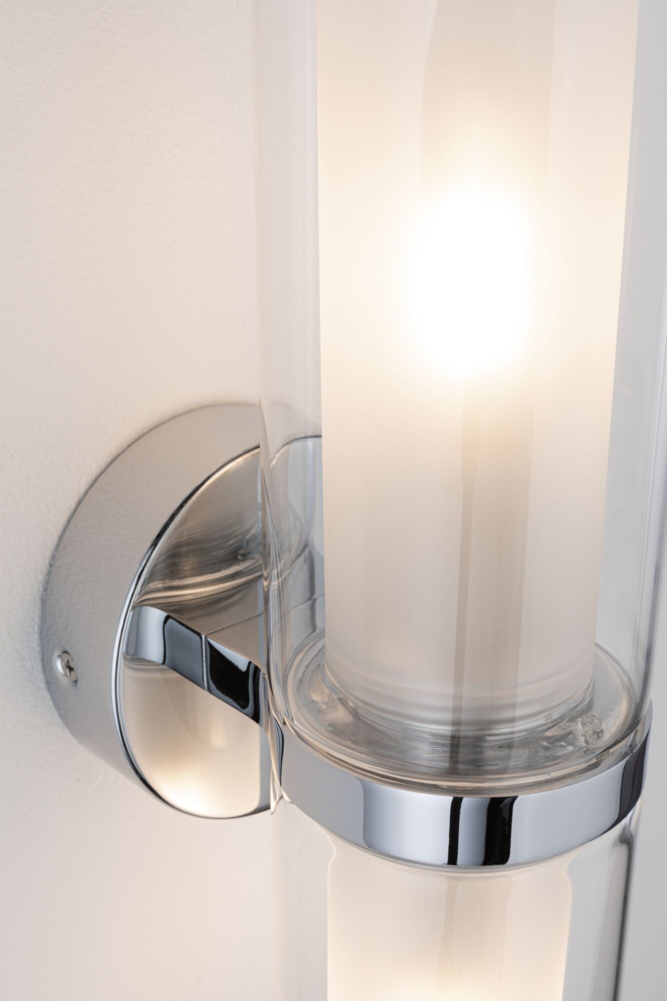 Paulmann Wandleuchte »Selection Bathroom Luena IP44 max. 2x20W Chrom 230V Glas/Metall«, 2 flammig, Leuchtmittel E14 | ohne Leuchtmittel, E14