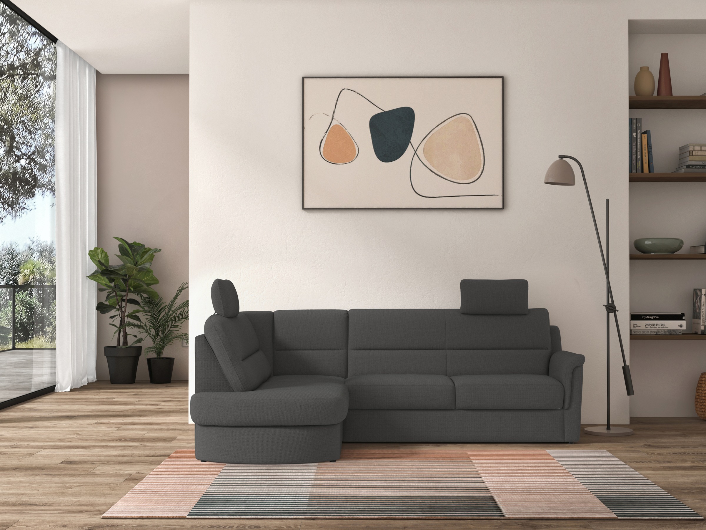 sit&more Ecksofa »Panini L-Form«, wahlweise mit Bettfunktion und Bettkasten günstig online kaufen