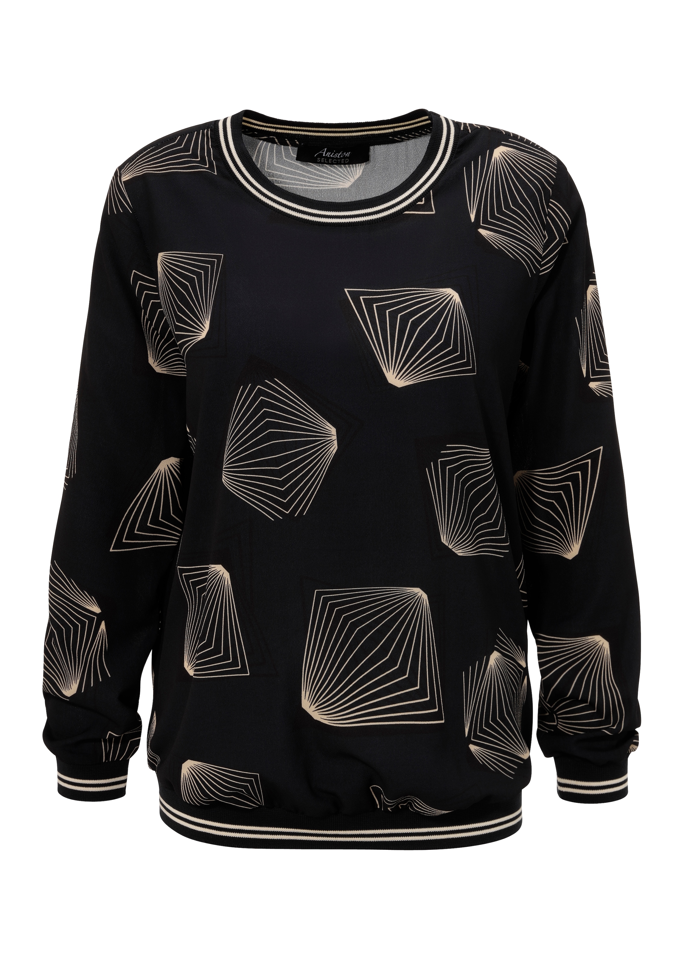 Aniston SELECTED Shirtbluse mit sportiven Bündchen