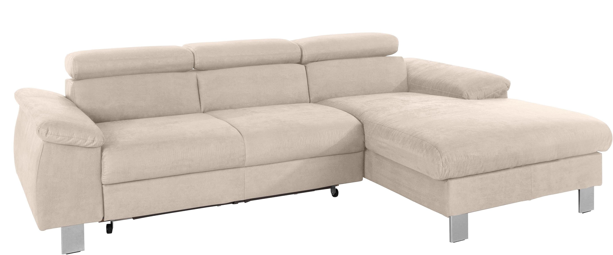 COTTA Ecksofa »Komaris L-Form, B: 244 cm« mit Kopfteilverstellung, optional günstig online kaufen