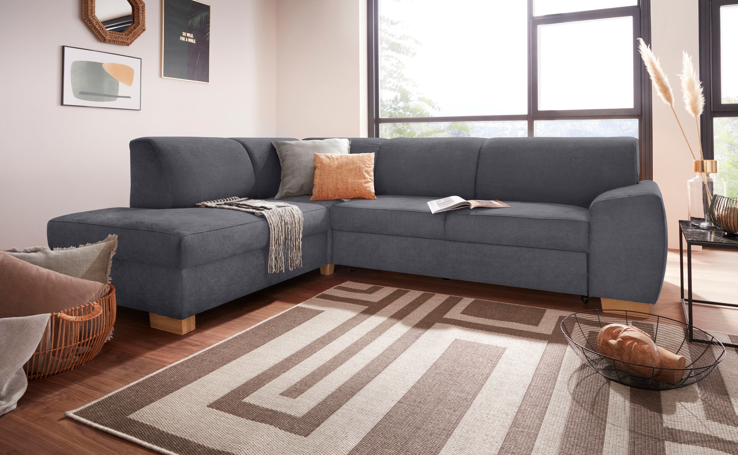 DOMO collection Ecksofa "Incanto L-Form", wahlweise mit Bettfunktion günstig online kaufen