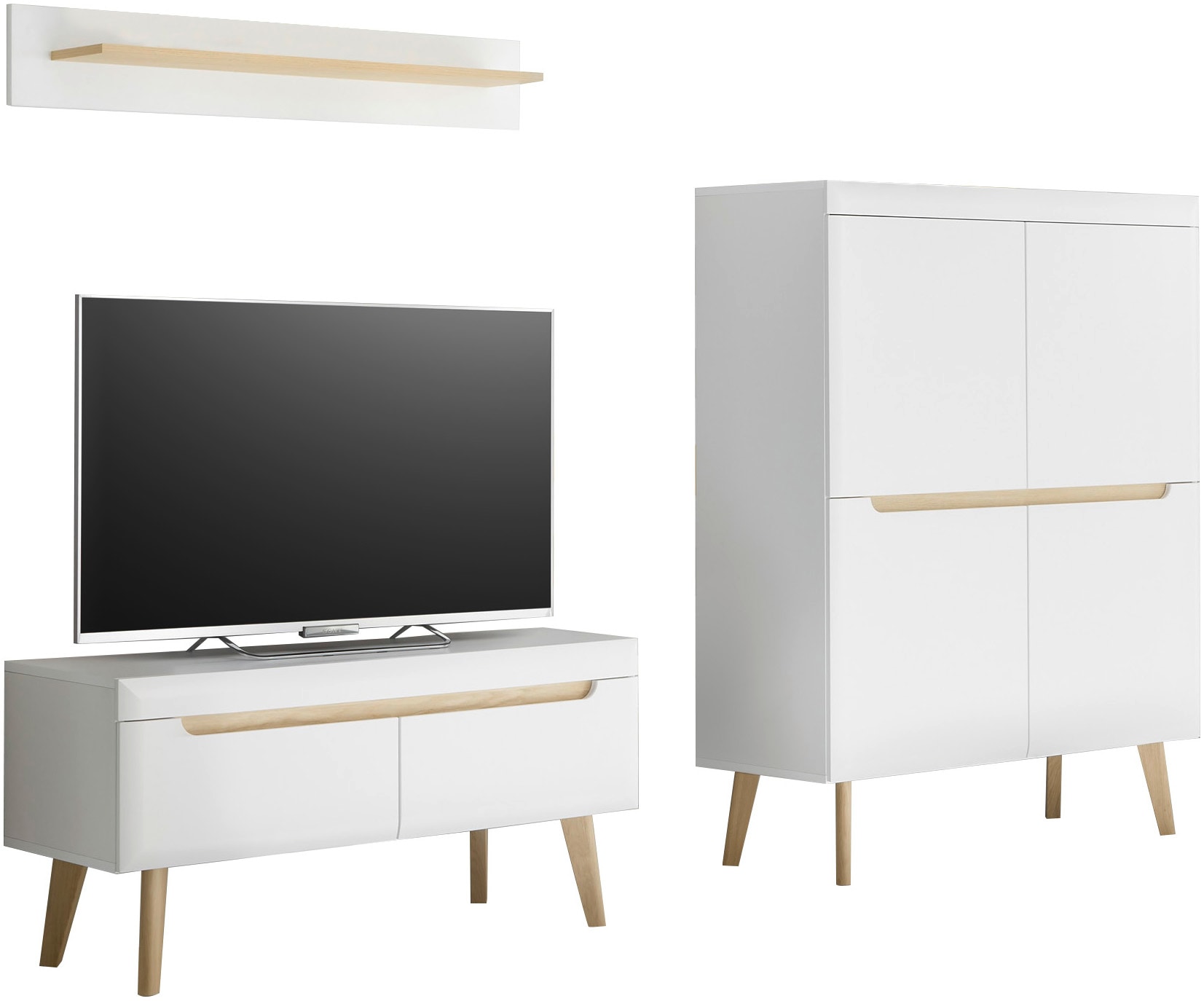 INOSIGN Wohnwand »Torge, Anbauwand, Schrankwand, Mediawand, Wohnzimmer-Set« günstig online kaufen