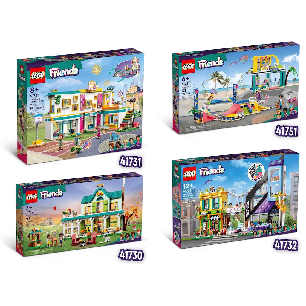 LEGO® Konstruktionsspielsteine »Stadtzentrum (41732), LEGO® Friends«, (2010 St.)