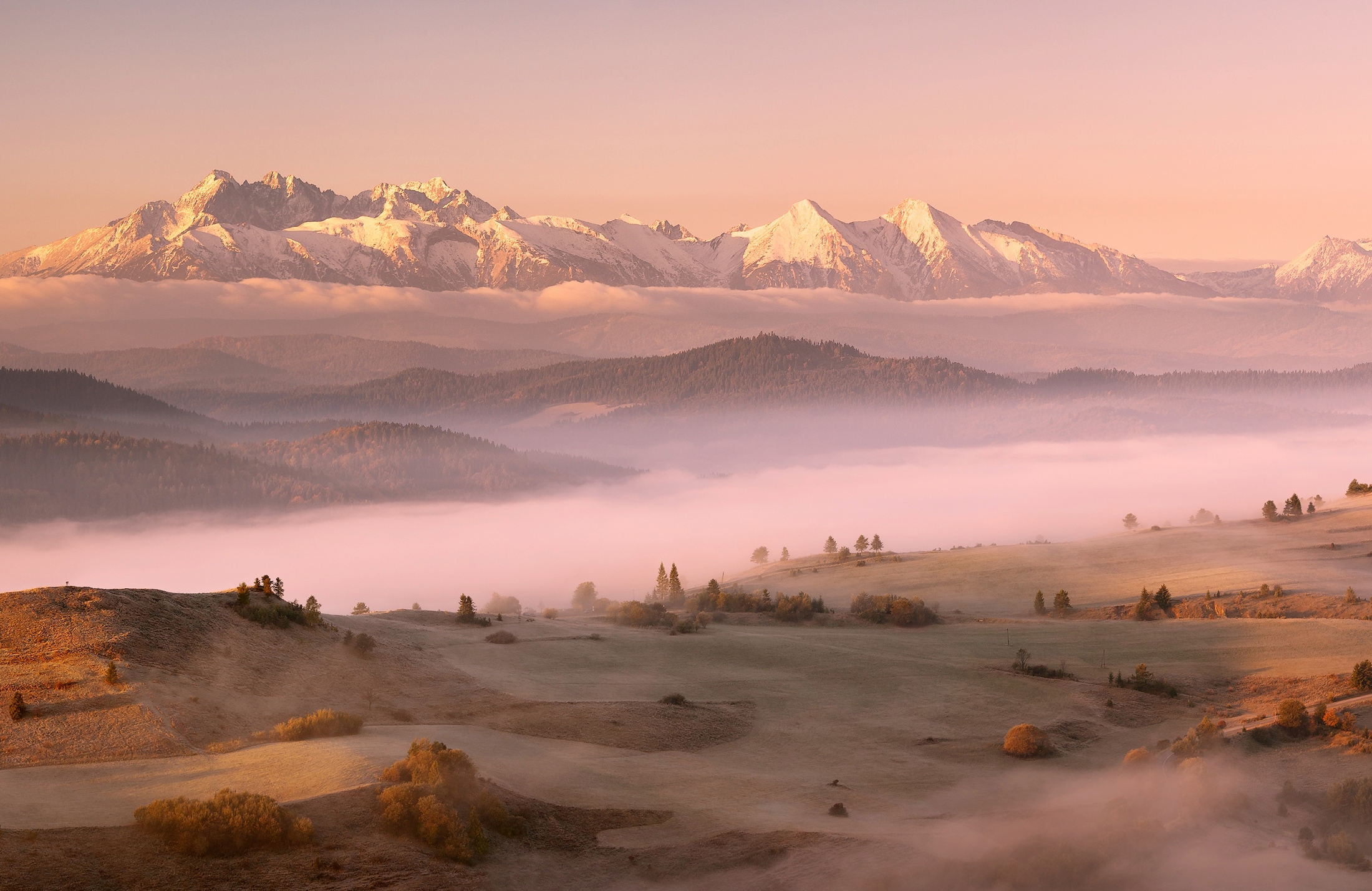 Papermoon Fototapete »Photo-Art KRZYSZTOF MIERZEJEWSKI, NEBEL TATRA« günstig online kaufen