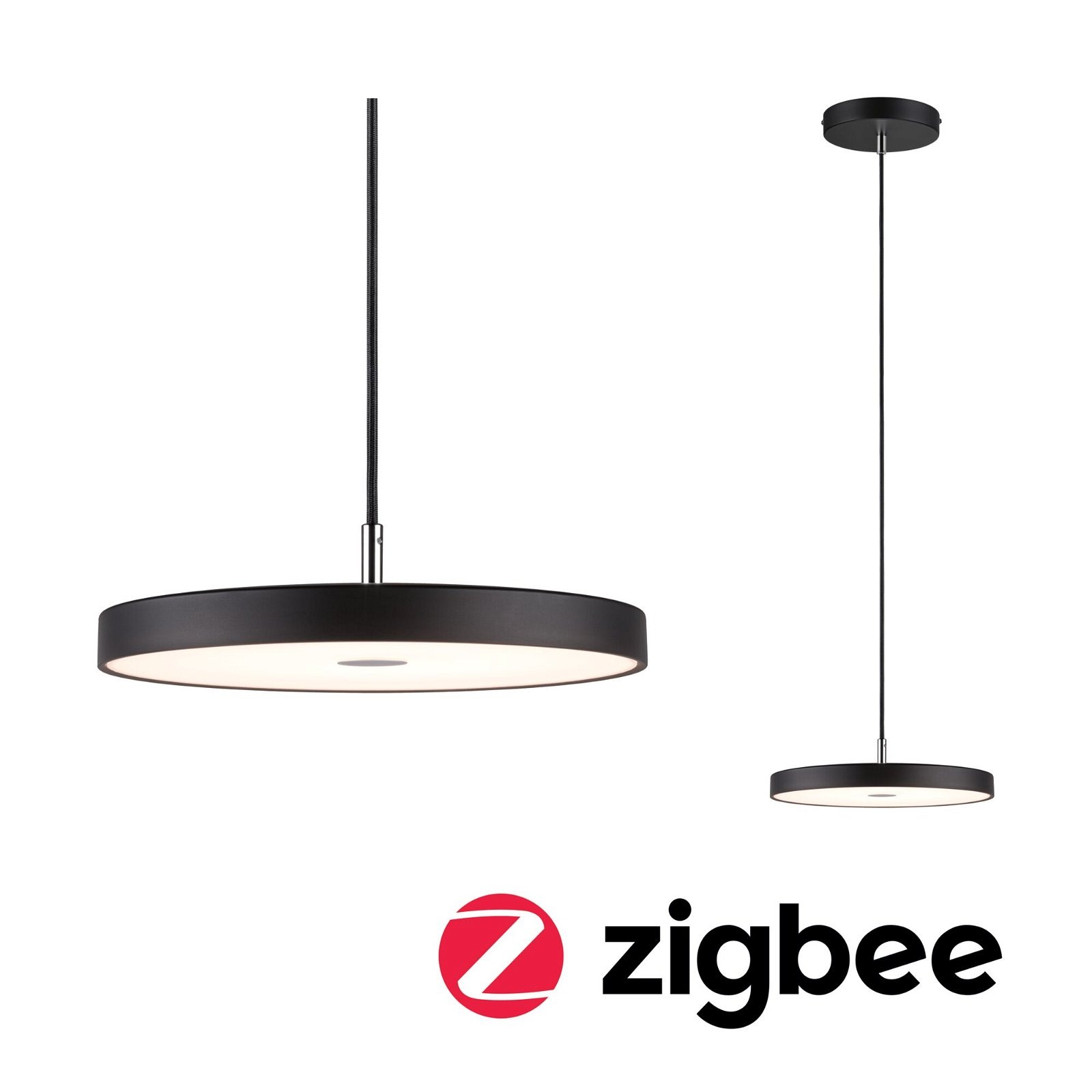 Paulmann LED Pendelleuchte »Hildor Smart Home Zigbee 20W 300 mm Schwarz 230 günstig online kaufen