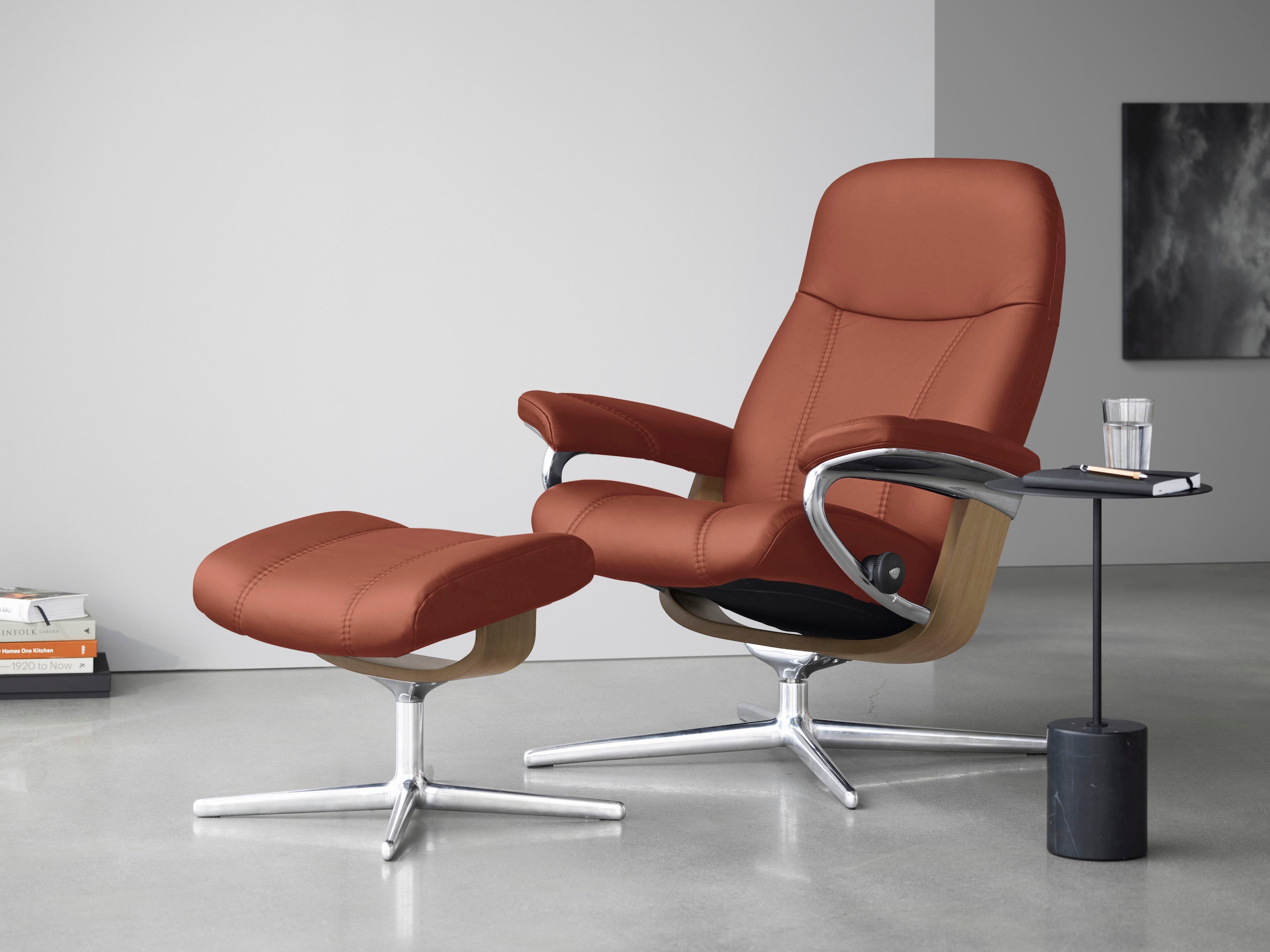 Stressless® Relaxsessel »Consul«, (Set, Relaxsessel mit Hocker), mit Hocker günstig online kaufen