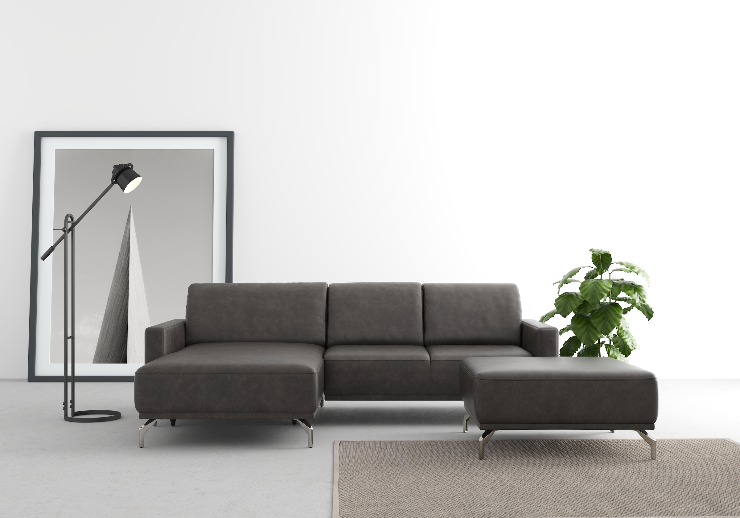 sit&more Ecksofa »Bailando L-Form«, wahlweise mit Kopfteilverstellung und V günstig online kaufen
