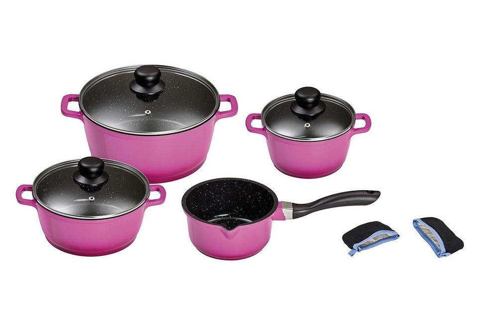 KING Topf-Set Aluminiumguss Set, je 1 Kochtopf Ø 16/20/24 cm, 1x Stielkasse günstig online kaufen