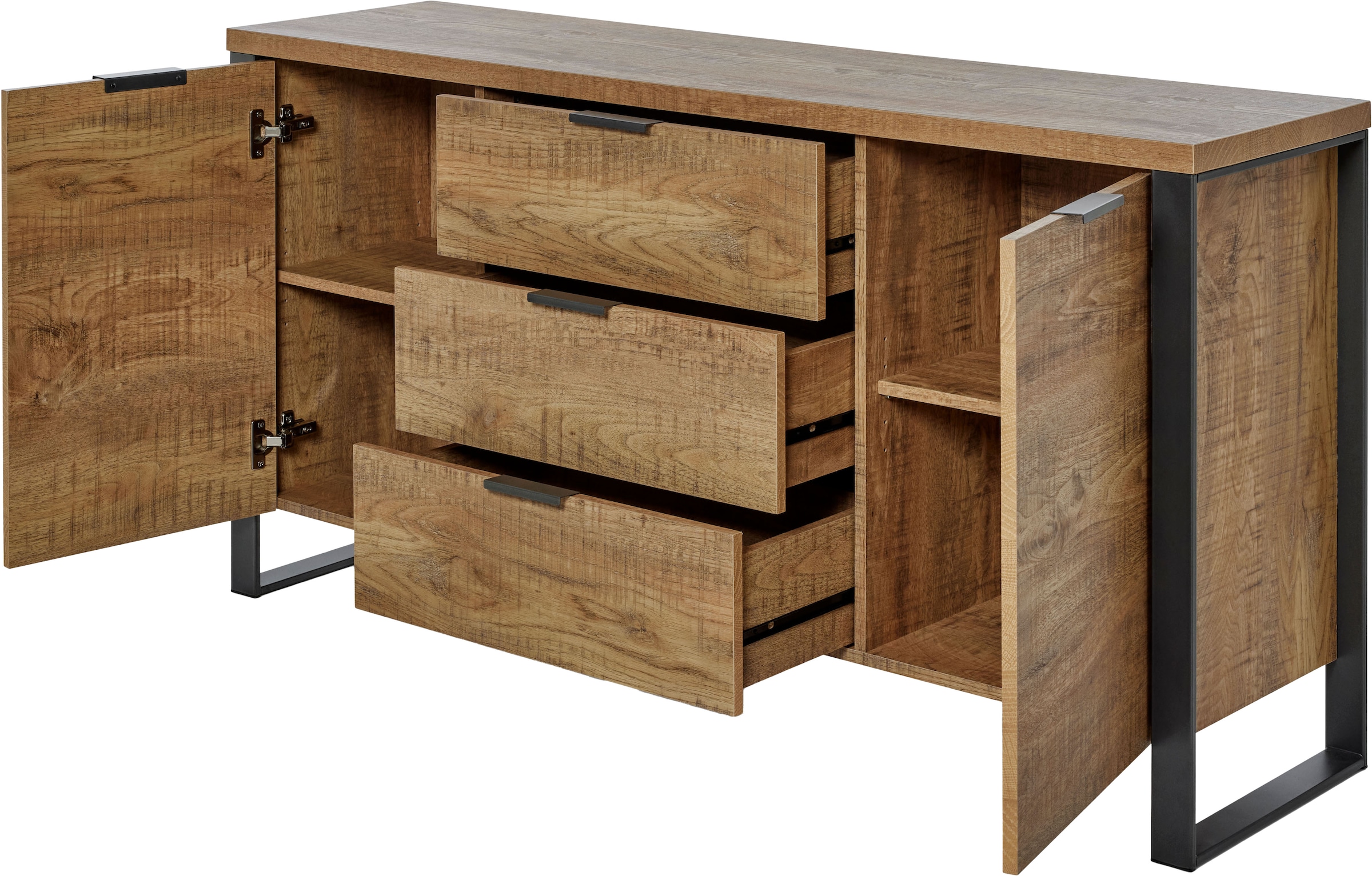 Jahnke Sideboard »LOOP SB 150«, (1 St.), mit 2 Türen + 3 Schubladen, Breite ca. 150 cm