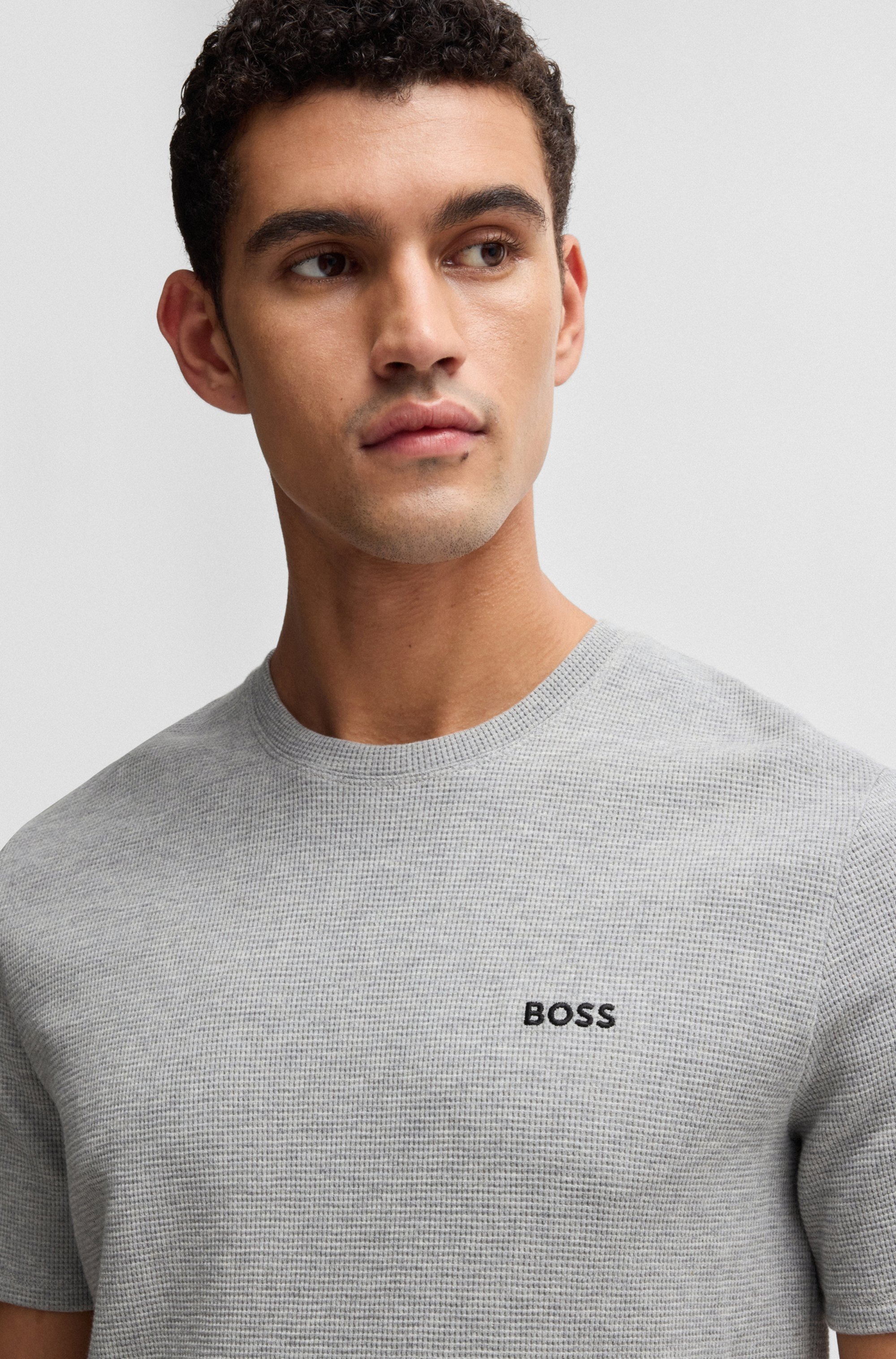 BOSS Pyjamaoberteil »Waffle T-Shirt«