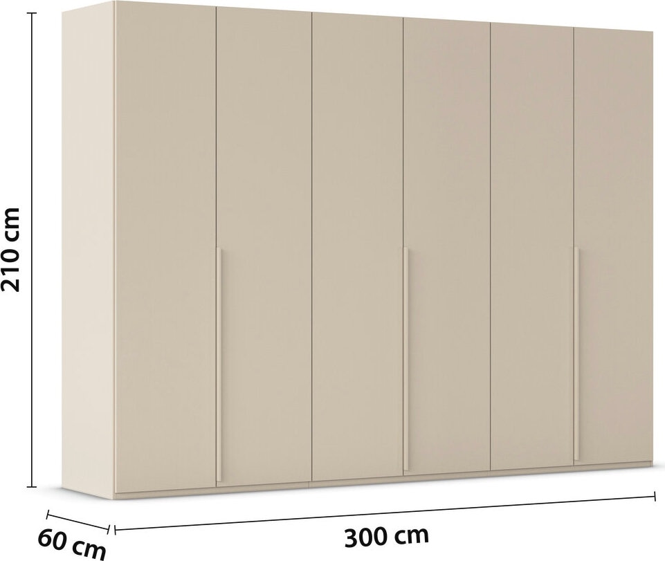 LeGer Home by Lena Gercke Kleiderschrank »Schrank Garderobe Ankleide Schlafzimmer Flur Serina«, (in 3 verschiedenen Ausstattungen BASIC/CLASSIC/PREMIUM), in 6 Breiten (101 - 401 cm) mit Front Glas oder Dekor MADE IN GERMANY