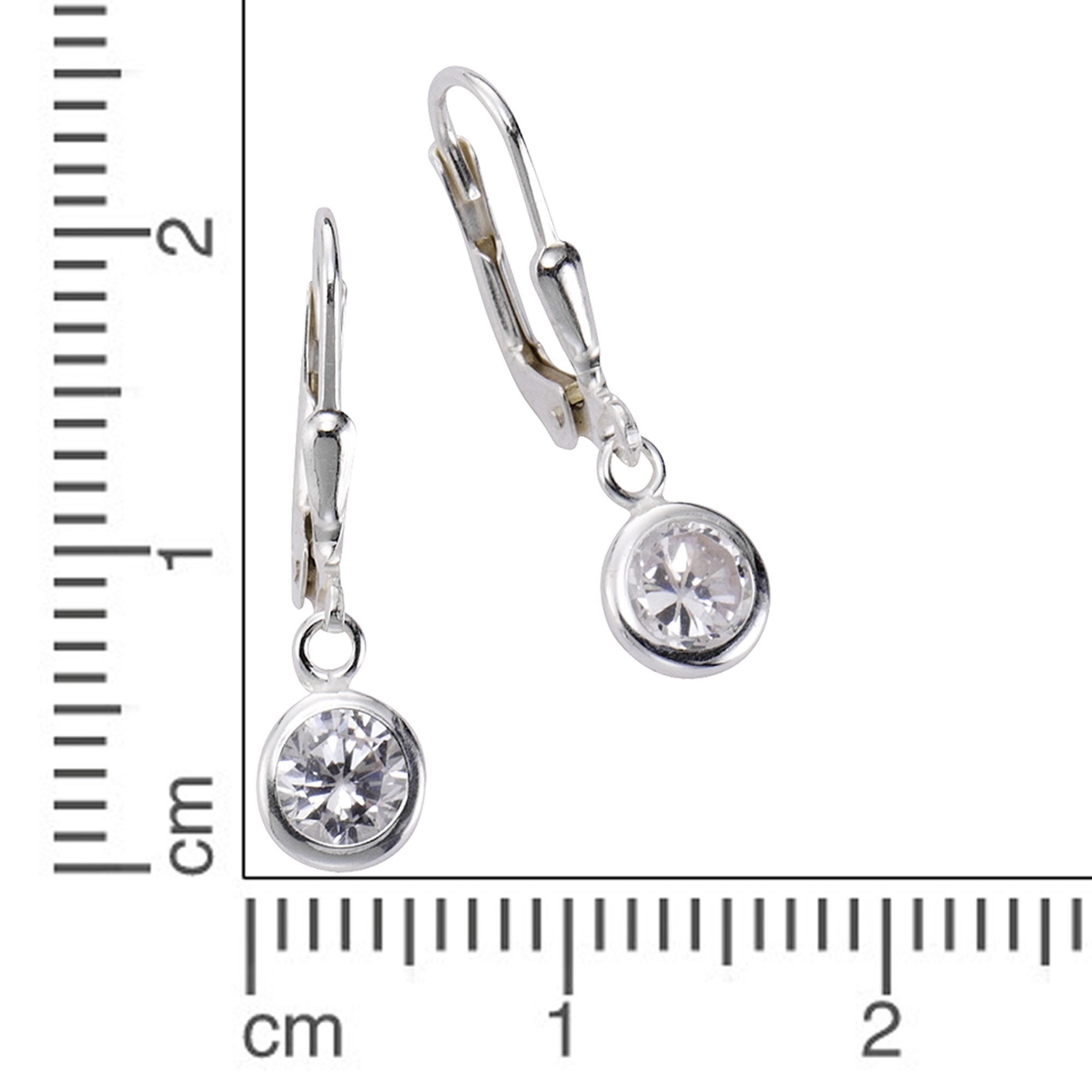 Zeeme Paar Ohrhänger »925 Silberrhodiniert Zirkonia«