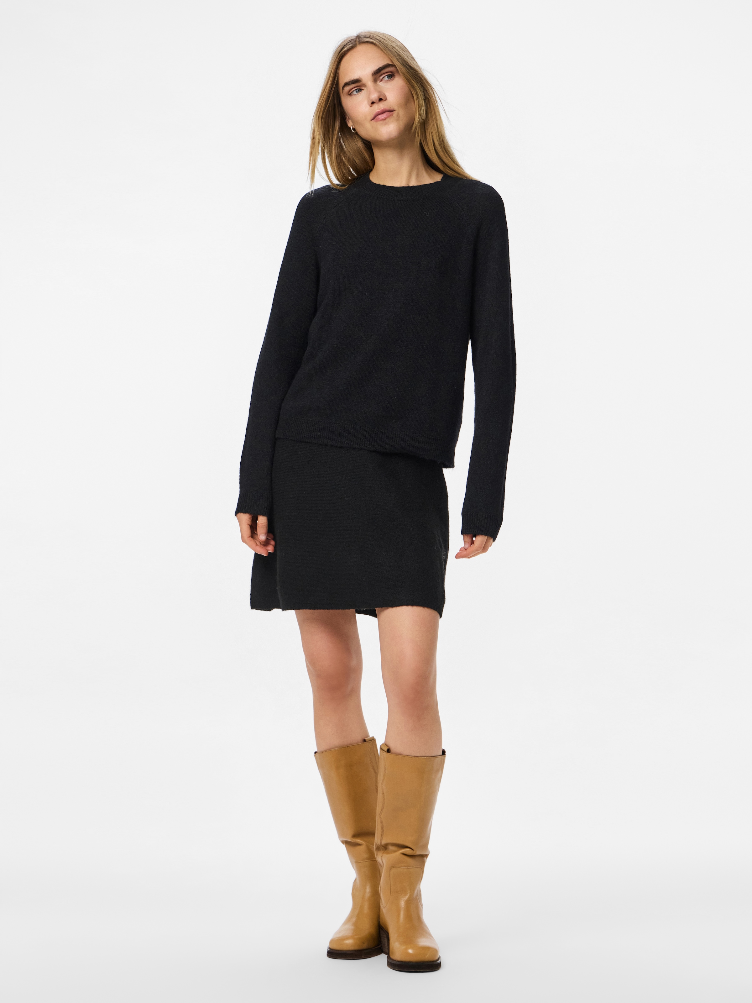 pieces Strickpullover »PCJULIANA LS O-NECK KNIT NOOS BC«