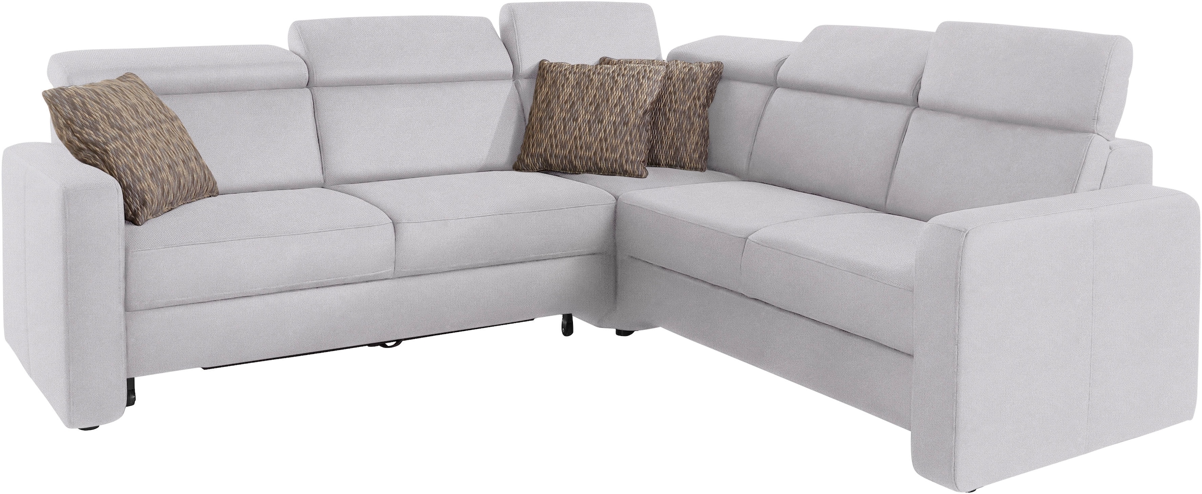 sit&more Ecksofa »Bologna L-Form«, Kopfteilverstellung, wahlweise mit Bettfunktion und Schubkasten