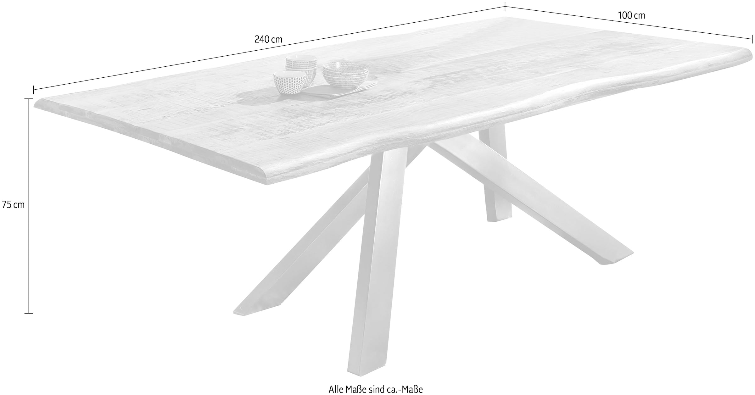 online Baumkante mit Esstisch, gewachsen wie bestellen SIT