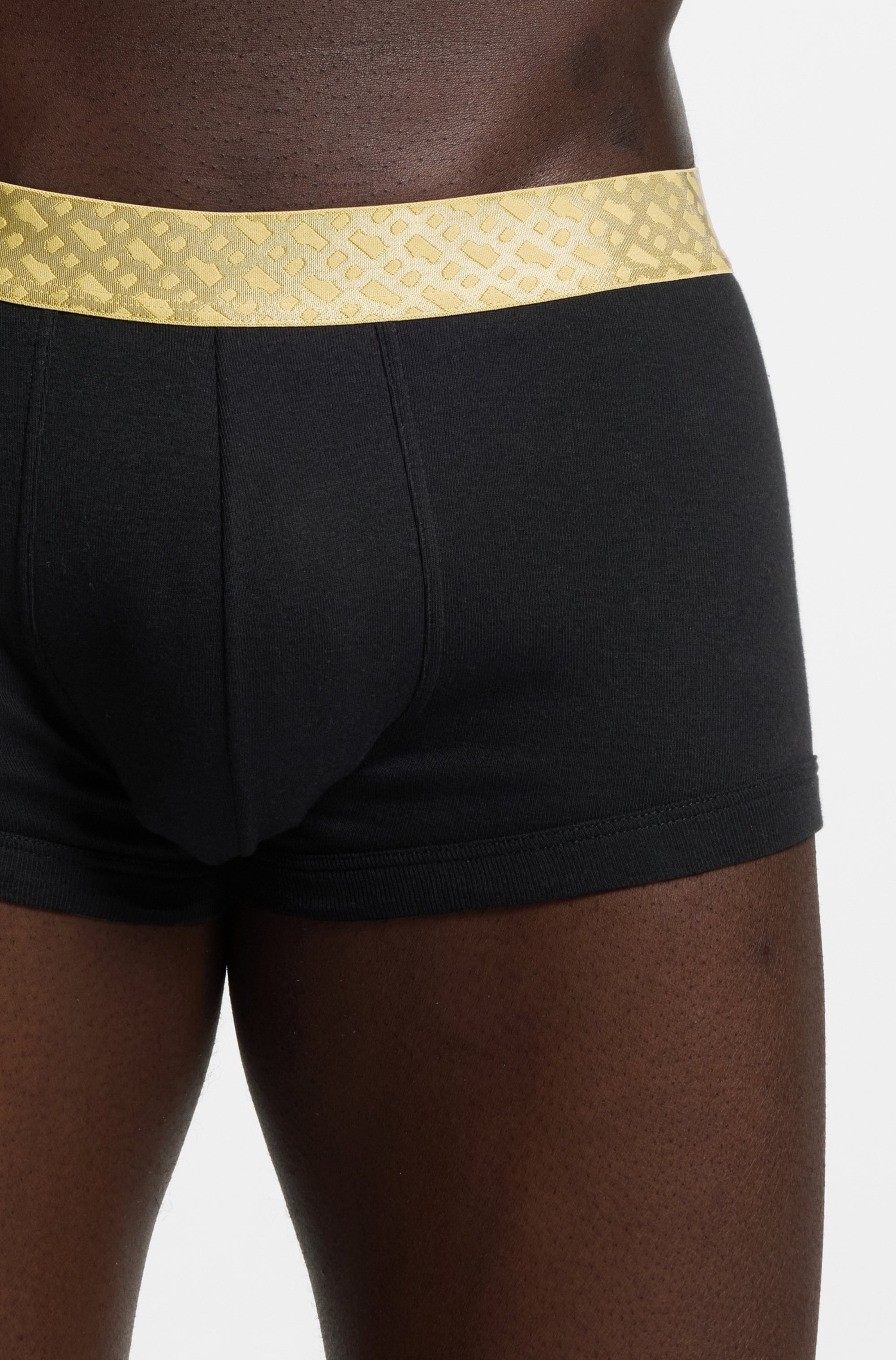 BOSS Trunk »2P Gold Mono« Neuheit, aus gerippter Baumwolle, enganliegend, kurzes Bein