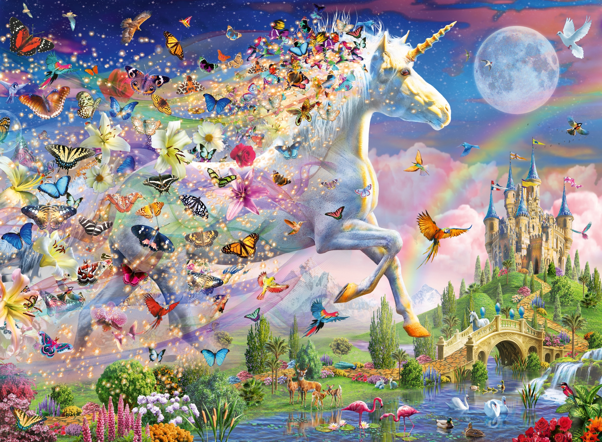Ravensburger Puzzle »Star Line, Leuchtendes Schmetterlingseinhorn«, Made in Germany